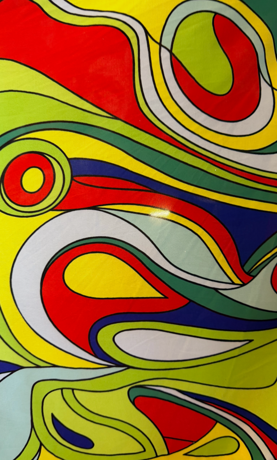 Luxury modern abstract fashion design print on great quality of nylon spandex 4-way stretch High quality fabrics by AlexLAFabrics