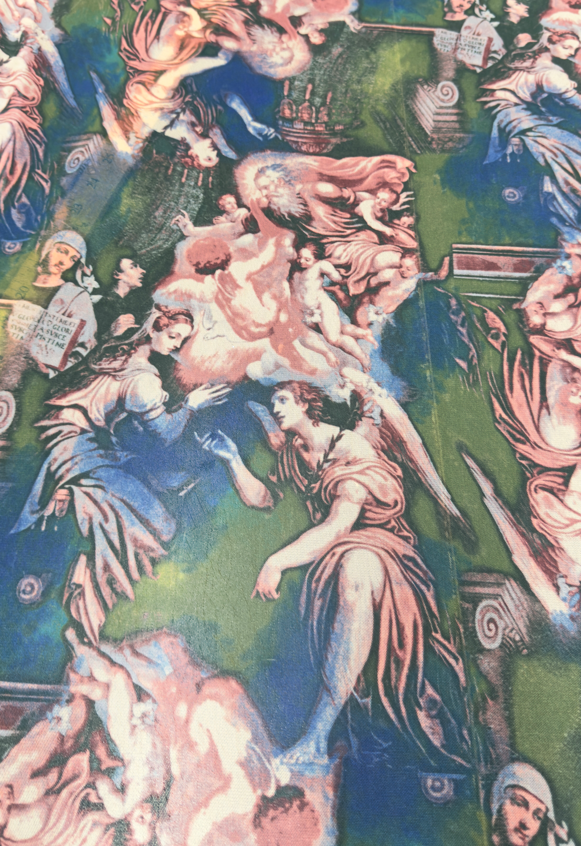 New Angels celestial design print on great quality of power mesh 4-way stretch 58/60”