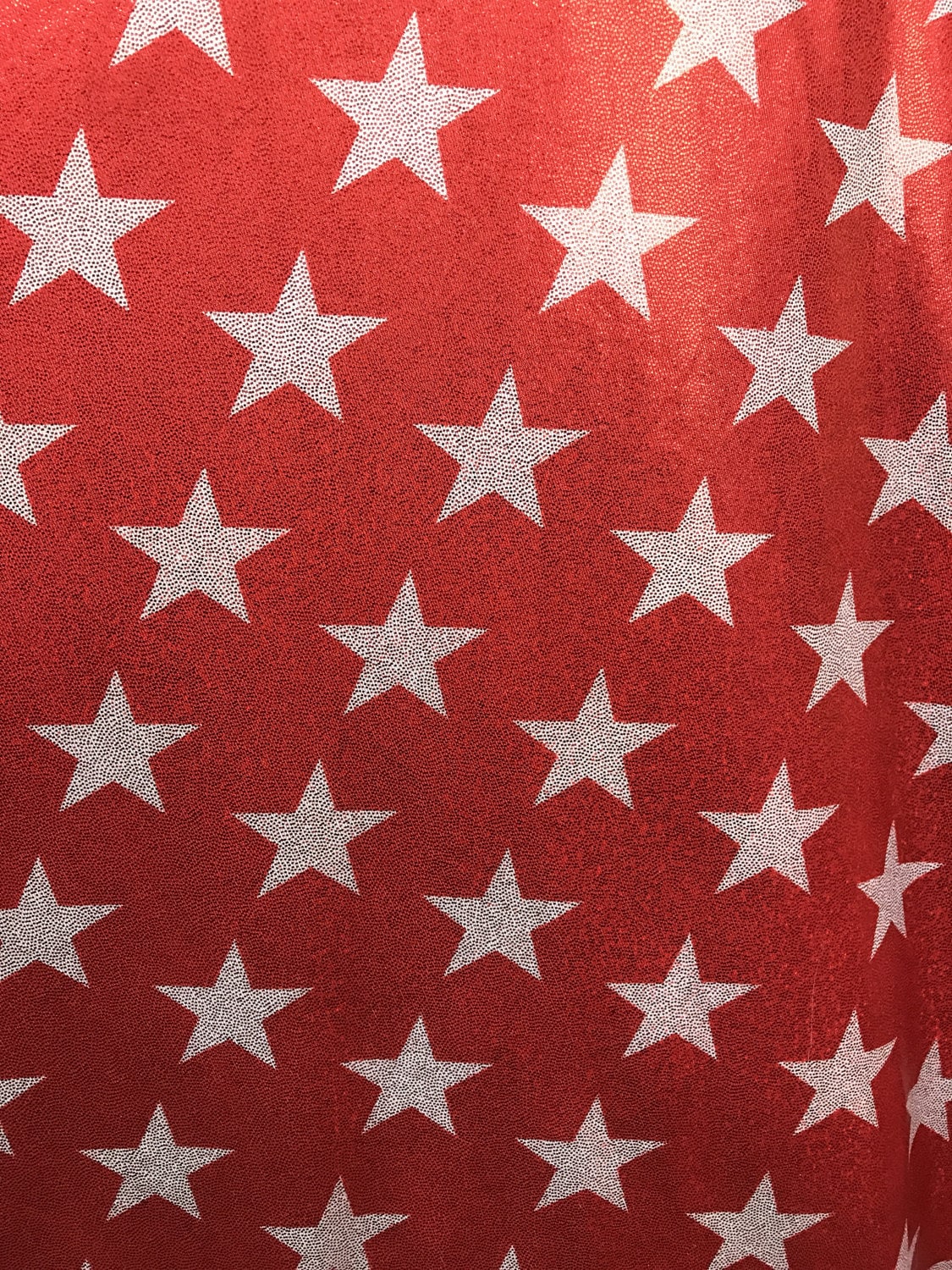 Big Star design on nylon spandex 4way stretch with foggy foil all over 58/60" Sold by the yd. Ships worldwide from Los Angeles California.