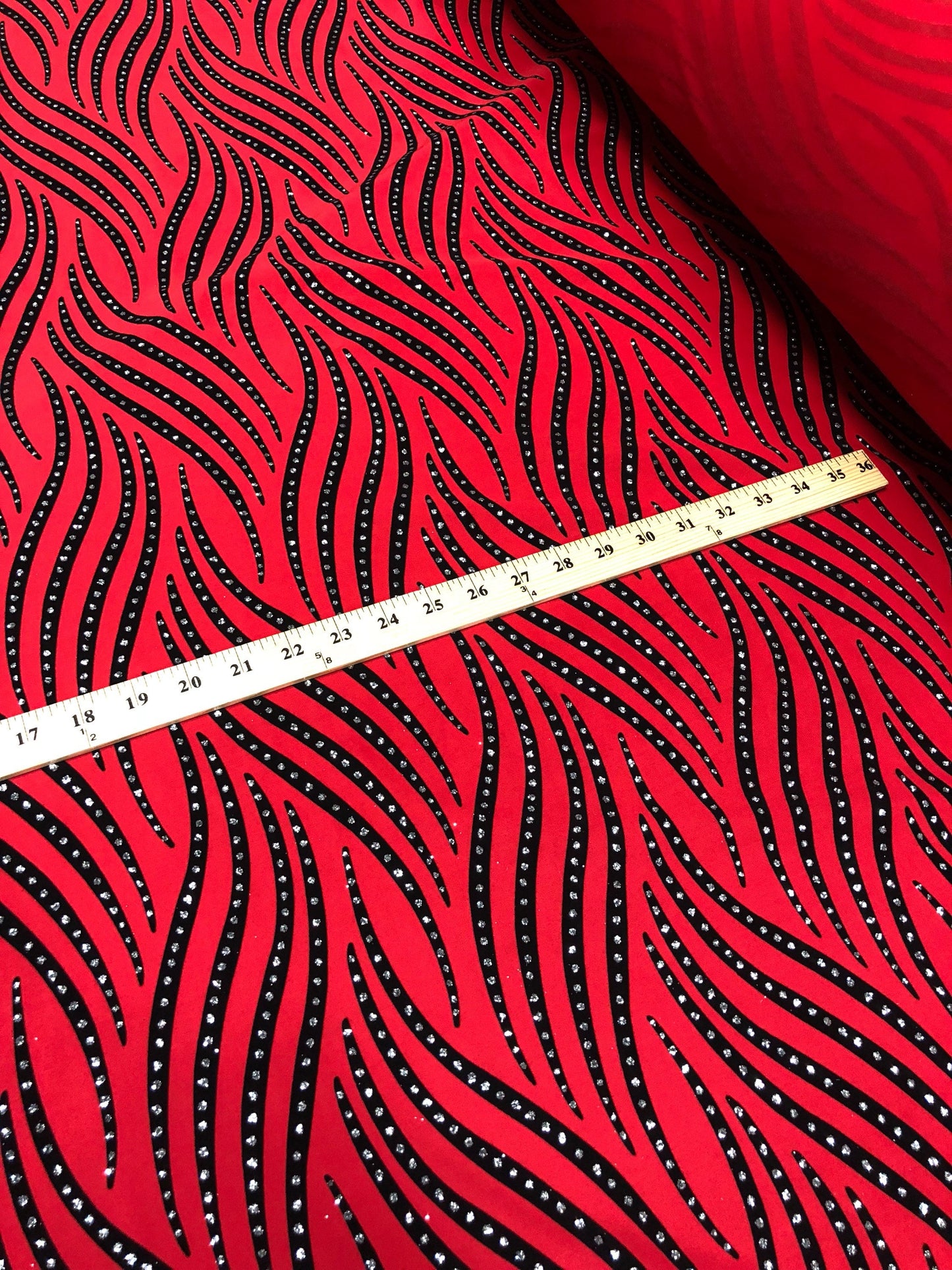 New nylon spandex Gozila Metallic flocking 4way stretch 58/60" Sold by the YD. Ships worldwide from Los Angeles California USA