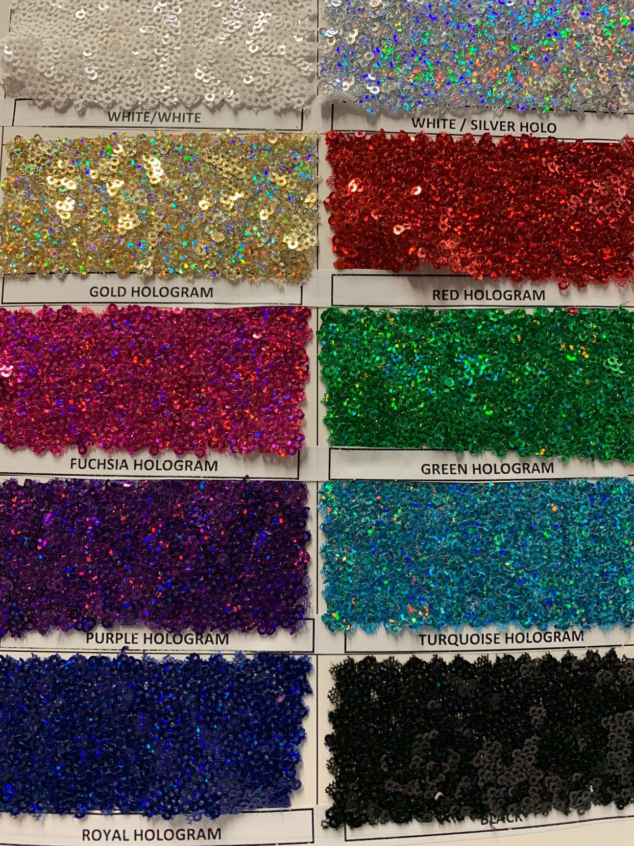 Hologram mini glitz sequins cosmic design on stretch power mesh base 4way stretch 55/57" Sold by the YD. Ships worldwide from Los Angeles CA