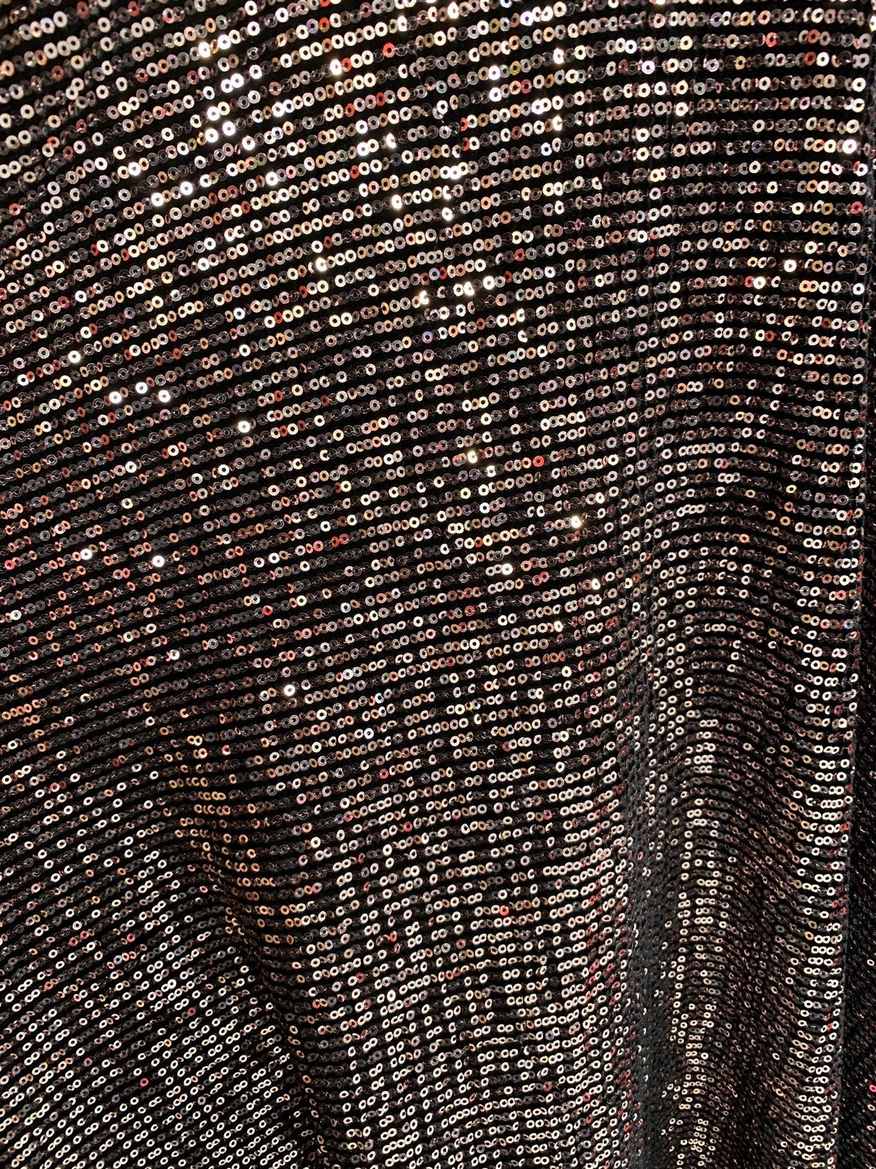 Mini glitz seq rose gold on stretch heavy stretch velvet 4way stretch 60/62" Sold by fhe YD. Ships worldwide from Los Angeles California USA
