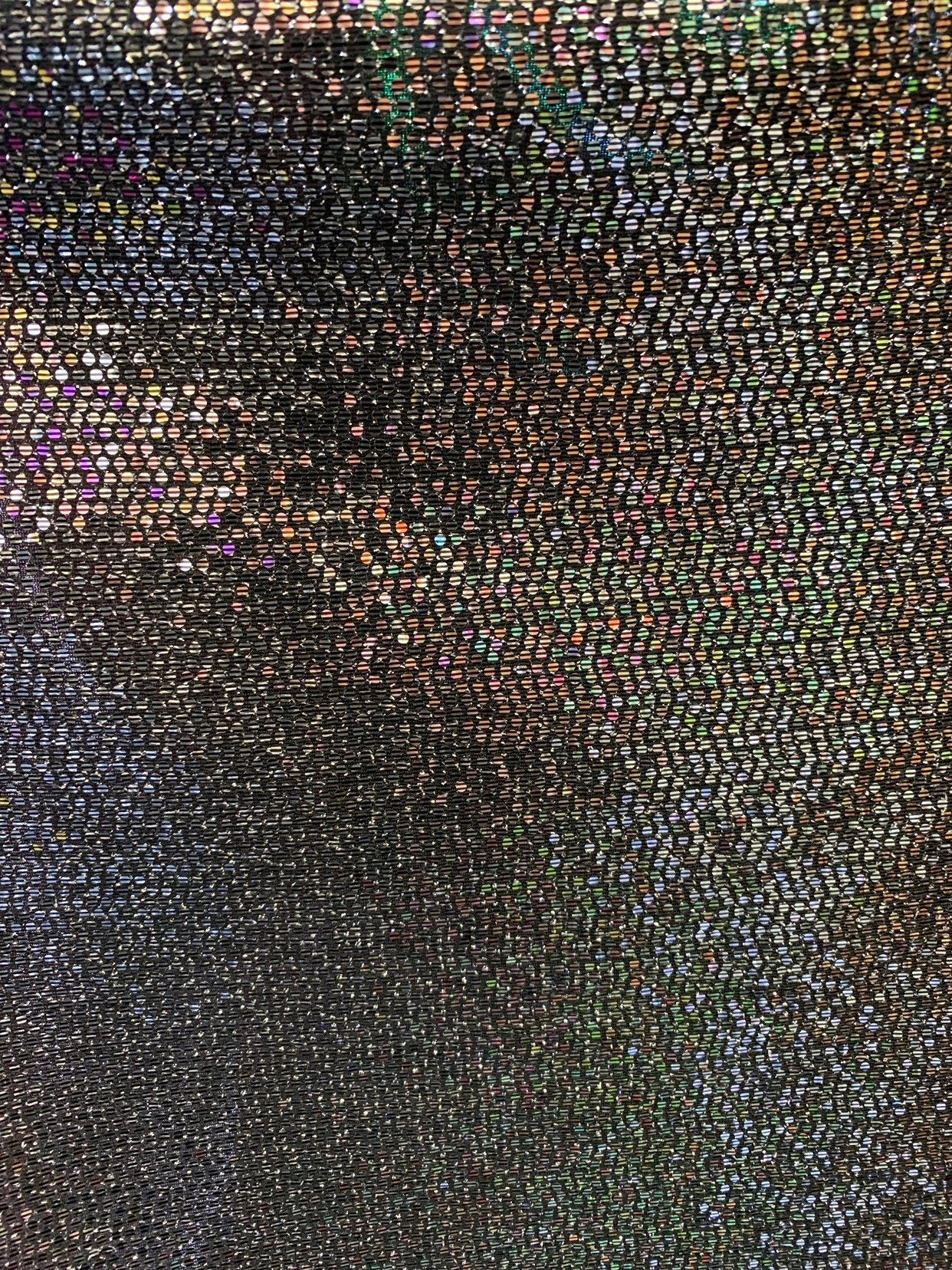 American knit spandex with mini sequins all over 4way stretch 58/60" Sold by the YD. Ships worldwide from Los Angeles California USA.