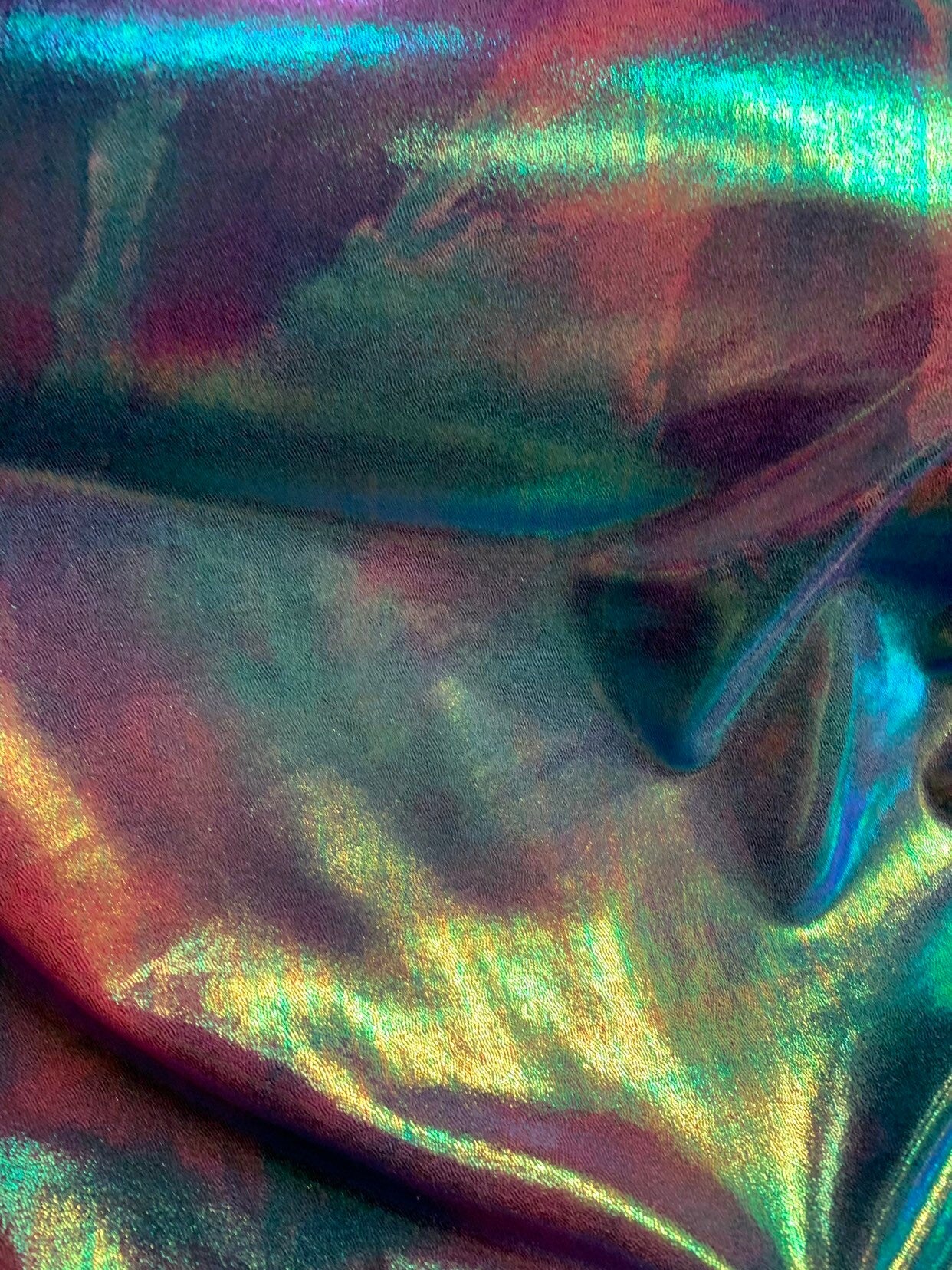 Cotton candy colors metallic nylon spandex 4way stretch 58/60" Sold by the YD. Ships worldwide from Los Angeles California USA.