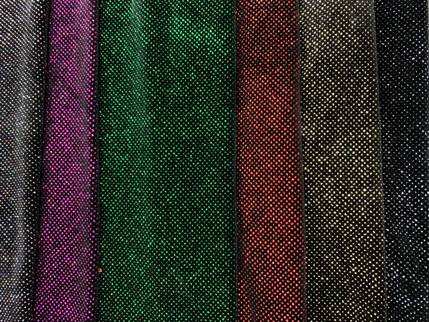 New sparkling stretch velvet best quality with shining glitter all over 4way stretch 58/60" Sold by the YD. Ships worldwide from Los Angeles
