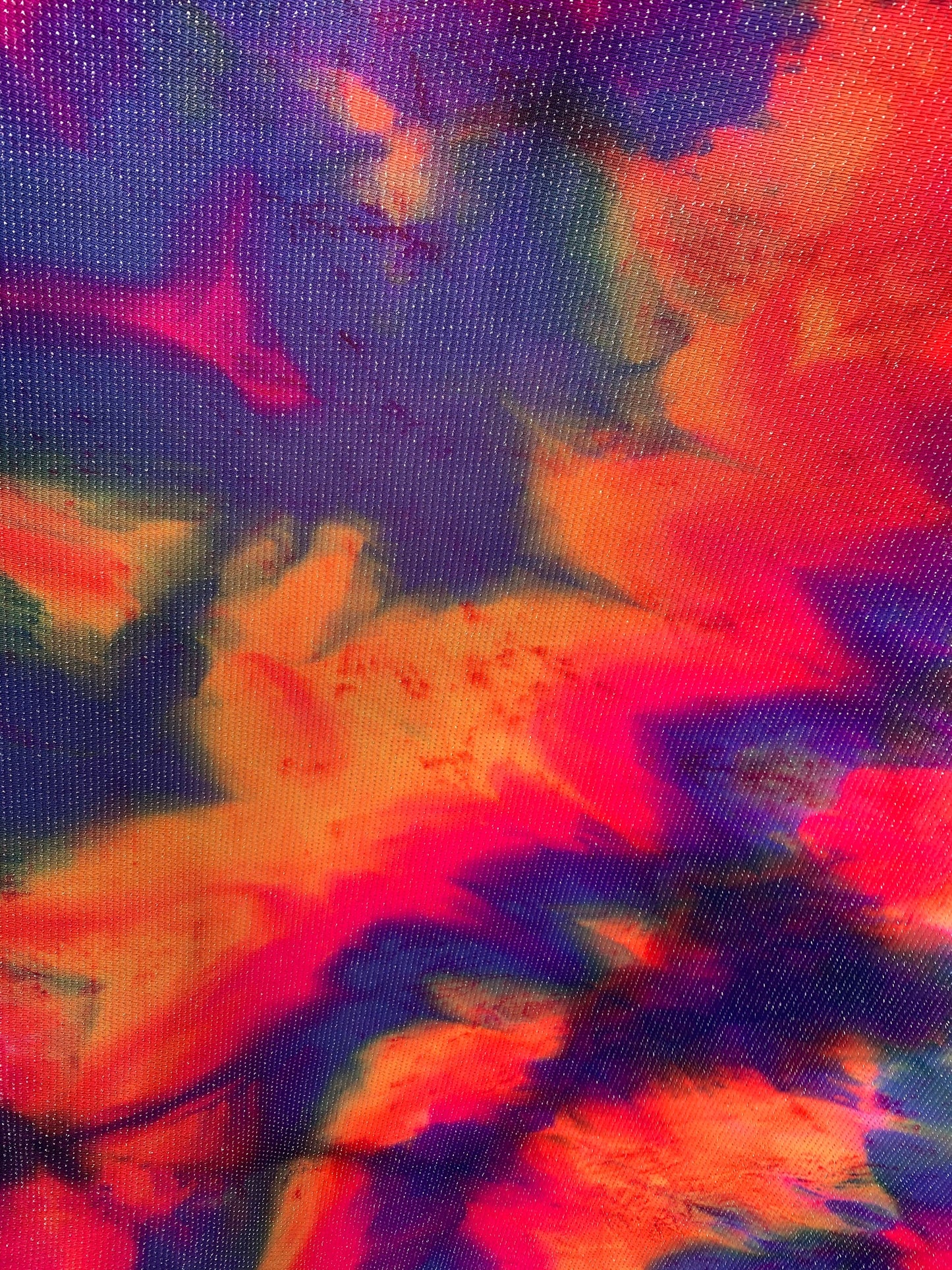 New Tie Dye Slinky With Metallic Lurex Poly Spandex 4Way Stretch 58/60" Sold BY The YD. Ships Worldwide From Los Angeles California USA.