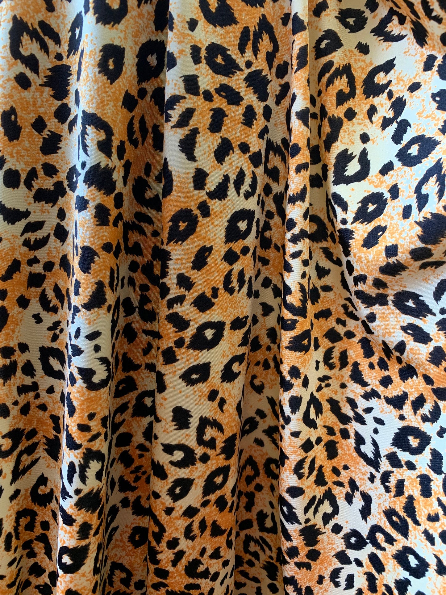 Cheetah design animal print on nylon spandex 4way Stretch 58/60" Sold by the YD. Ships worldwide from Los Angeles California USA