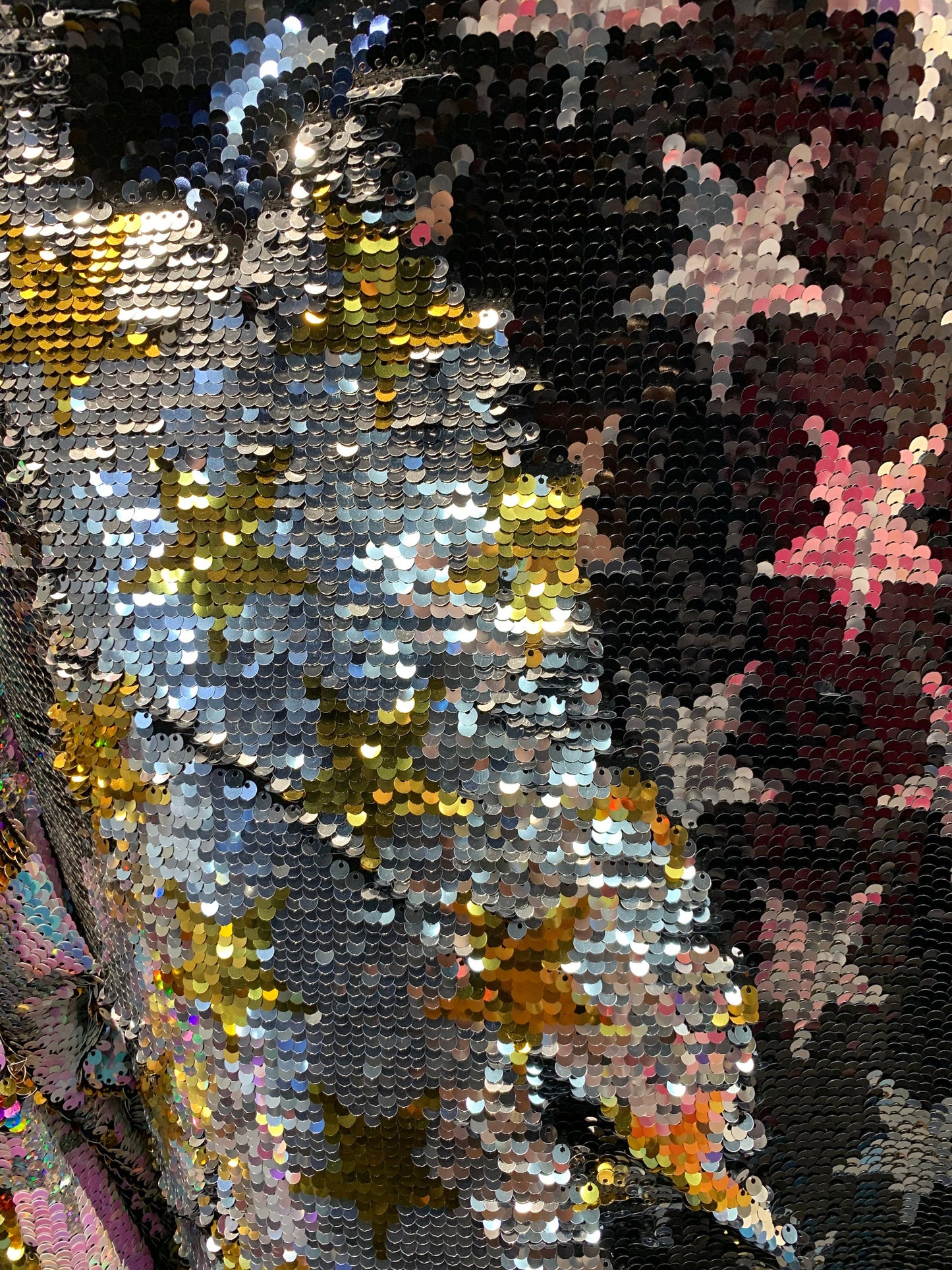 New Reversible sequins freedom stars design doble face full sequins on spandex base 2-way 58/60” Sold by the YD. Ships Worldwide from L.A