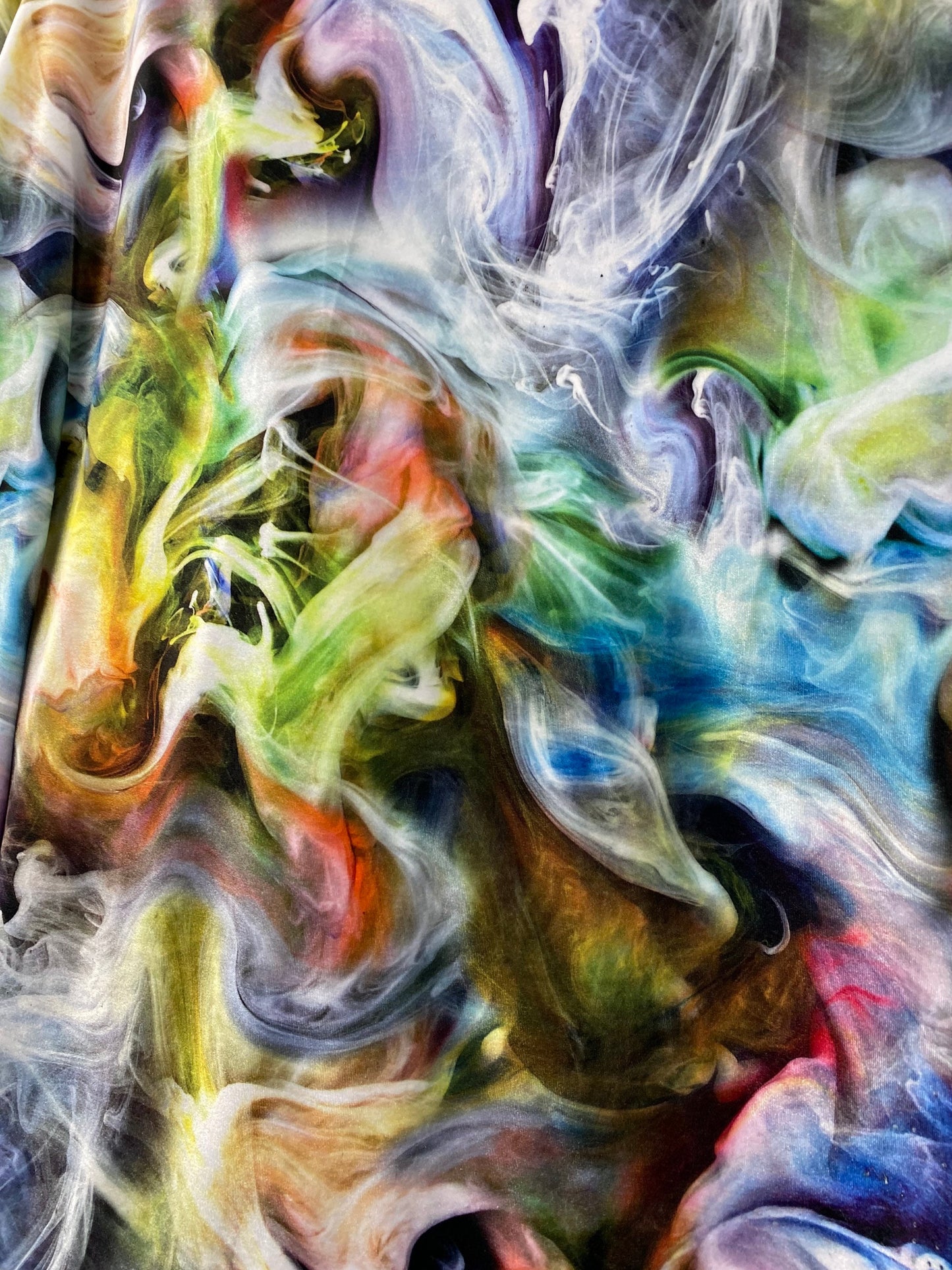 Modern abstract design multicolor heavy stretch velvet 4-way 58/60” Sold by the YD. Ships worldwide from Los Angeles California USA.