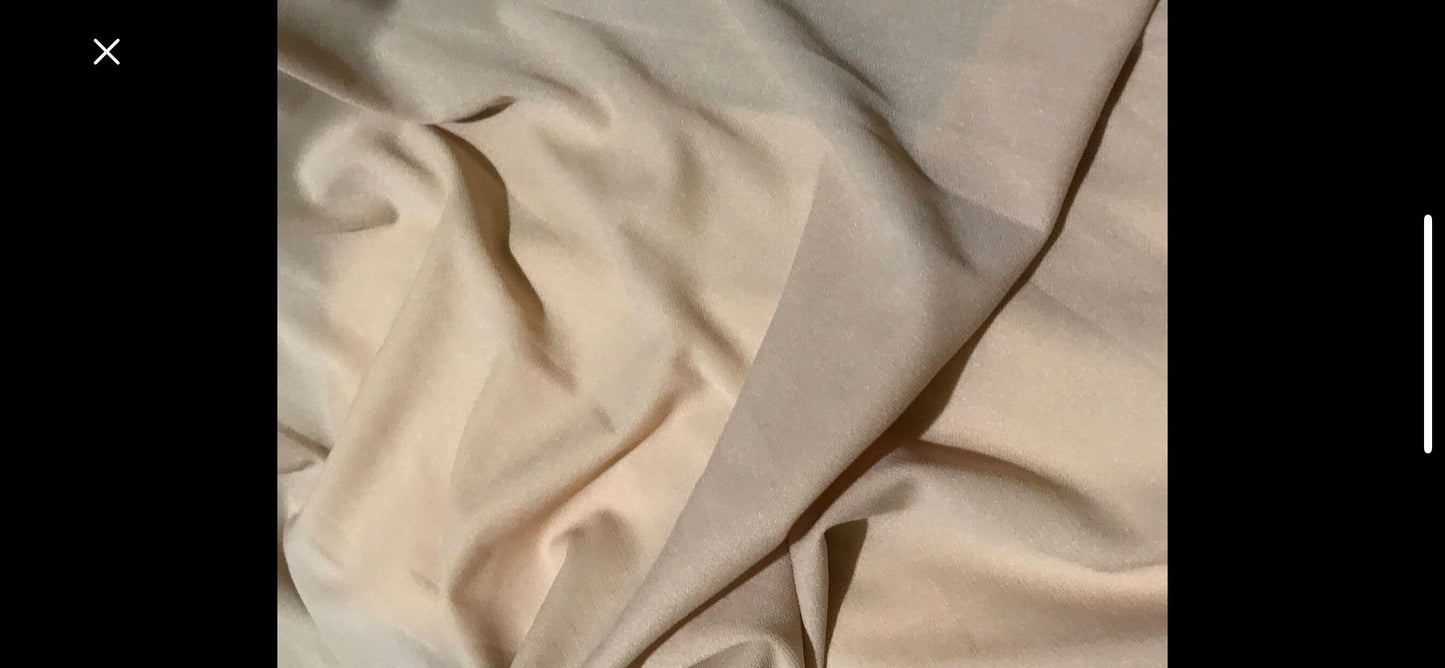 Helenca Lining Fabric Nylon spandex Durable Smooth swimwear and dancer wear Lining 4-Way stretch 58/60” Sold by the YD.