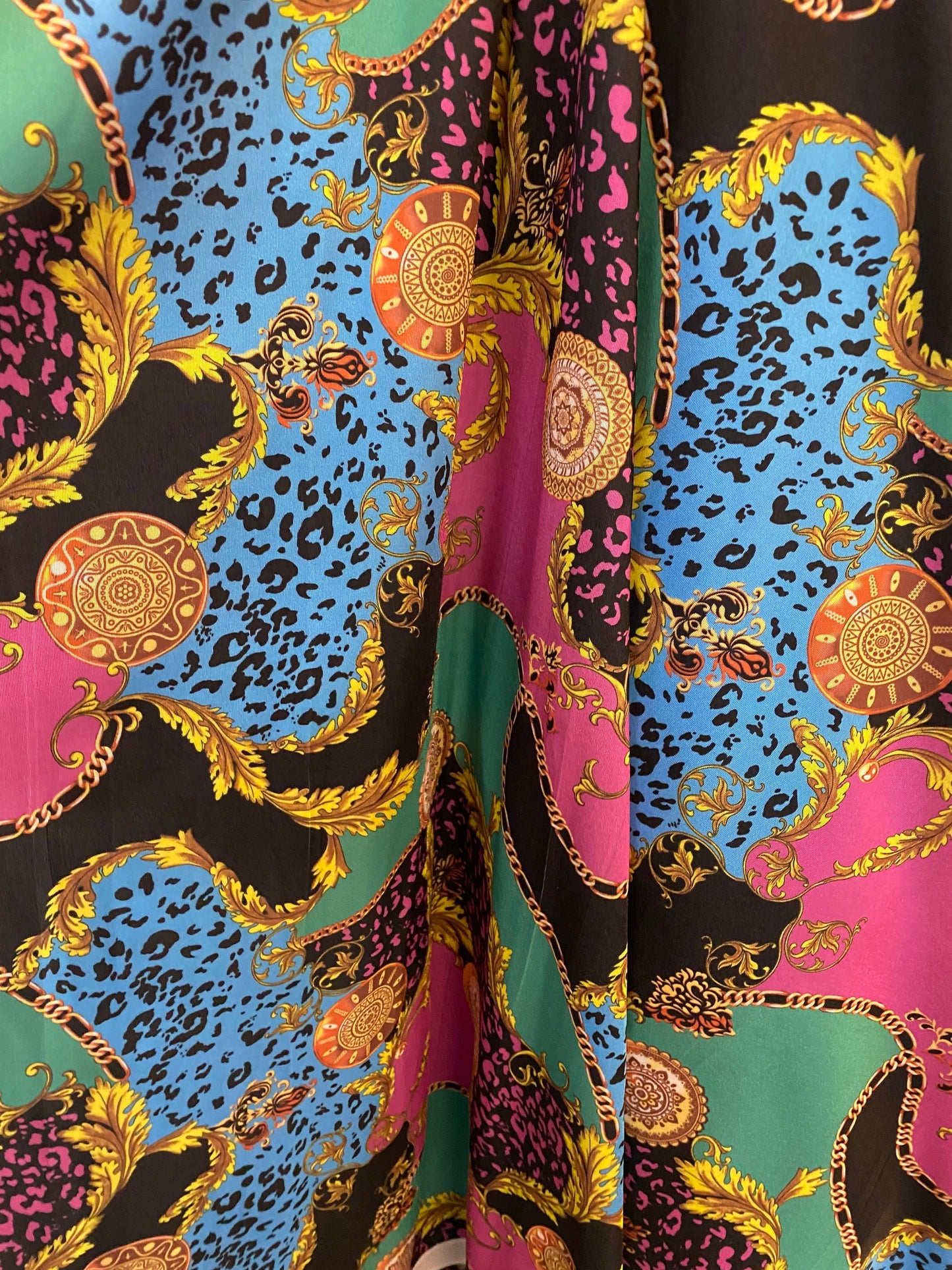 New brand design modern design print on nylon spandex 4-way stretch 58/60” Sold by the YD. Ships worldwide from Los Angeles California USA.