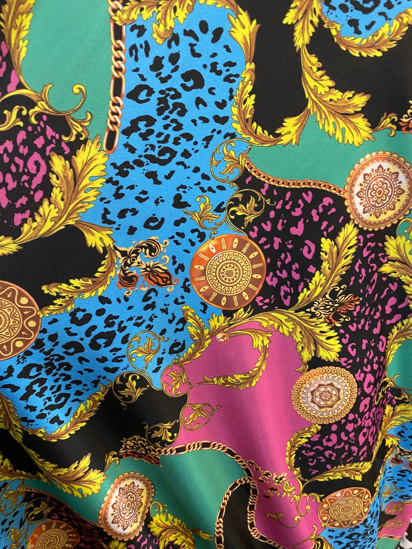New brand design modern design print on nylon spandex 4-way stretch 58/60” Sold by the YD. Ships worldwide from Los Angeles California USA.