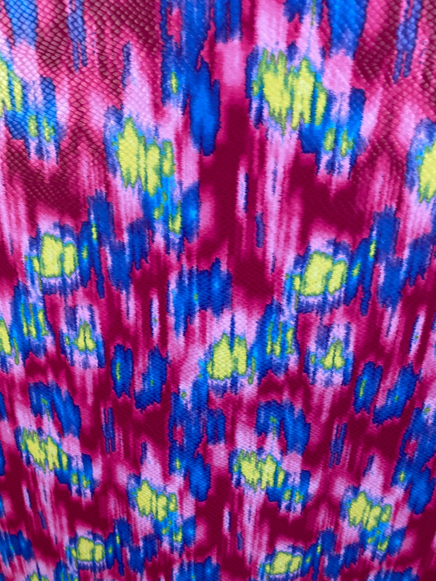 New Lava design with snake skin clear foil grate quality of poly spandex medium weight 2-way stretch 58/60” Sold by the YD.