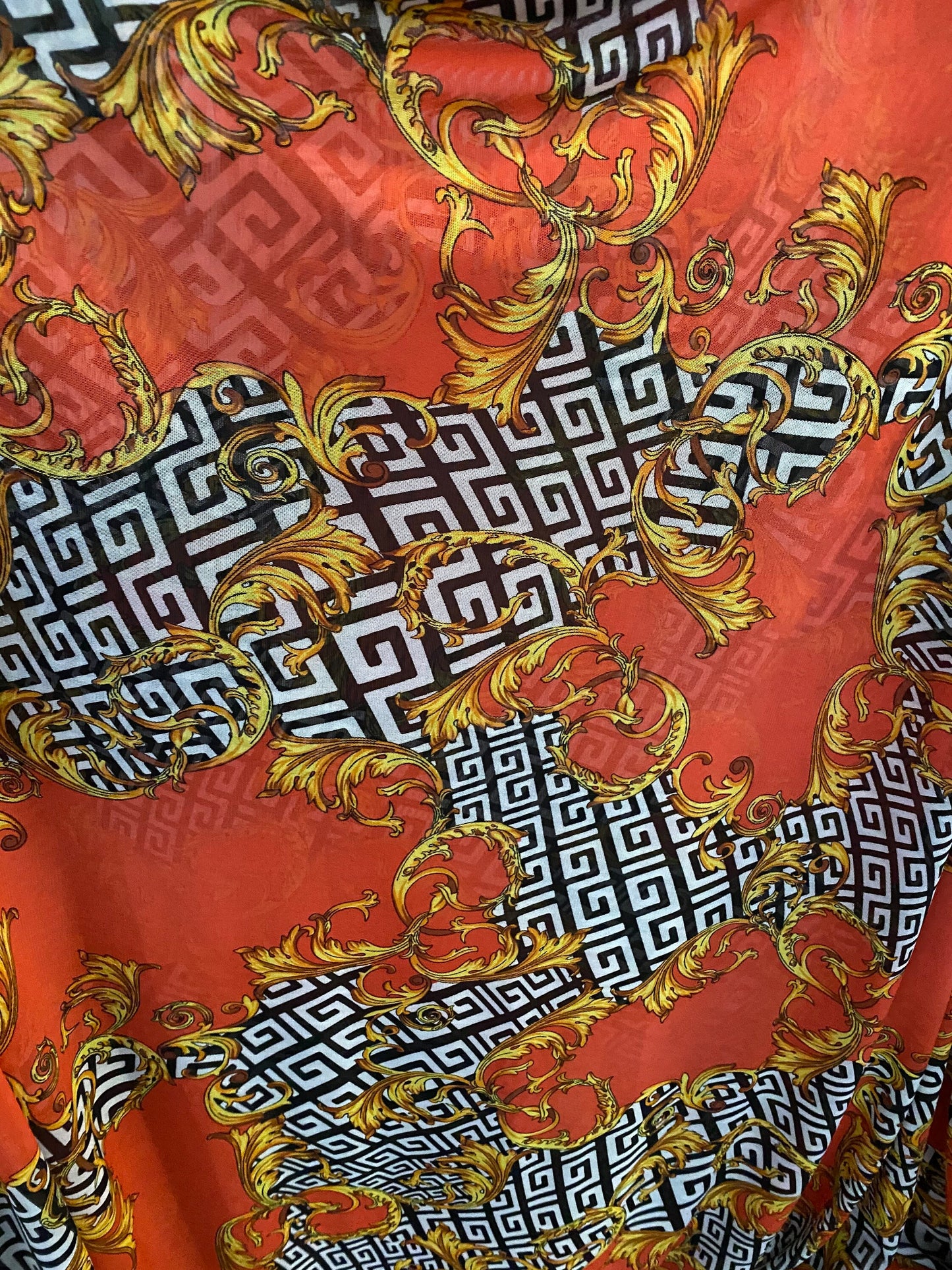 Brand fashion design print on power mesh 4-way stretch designer fabric 58/60” Sold by the YD. Ships Worldwide from Los Angeles California US