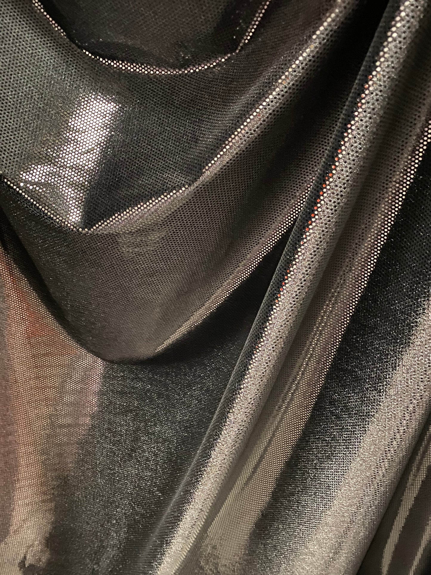 Luxury stretch velvet with clear foil dots medium weight non stretch 58/60” Sold by the YD. Ships Worldwide from Los Angeles California US