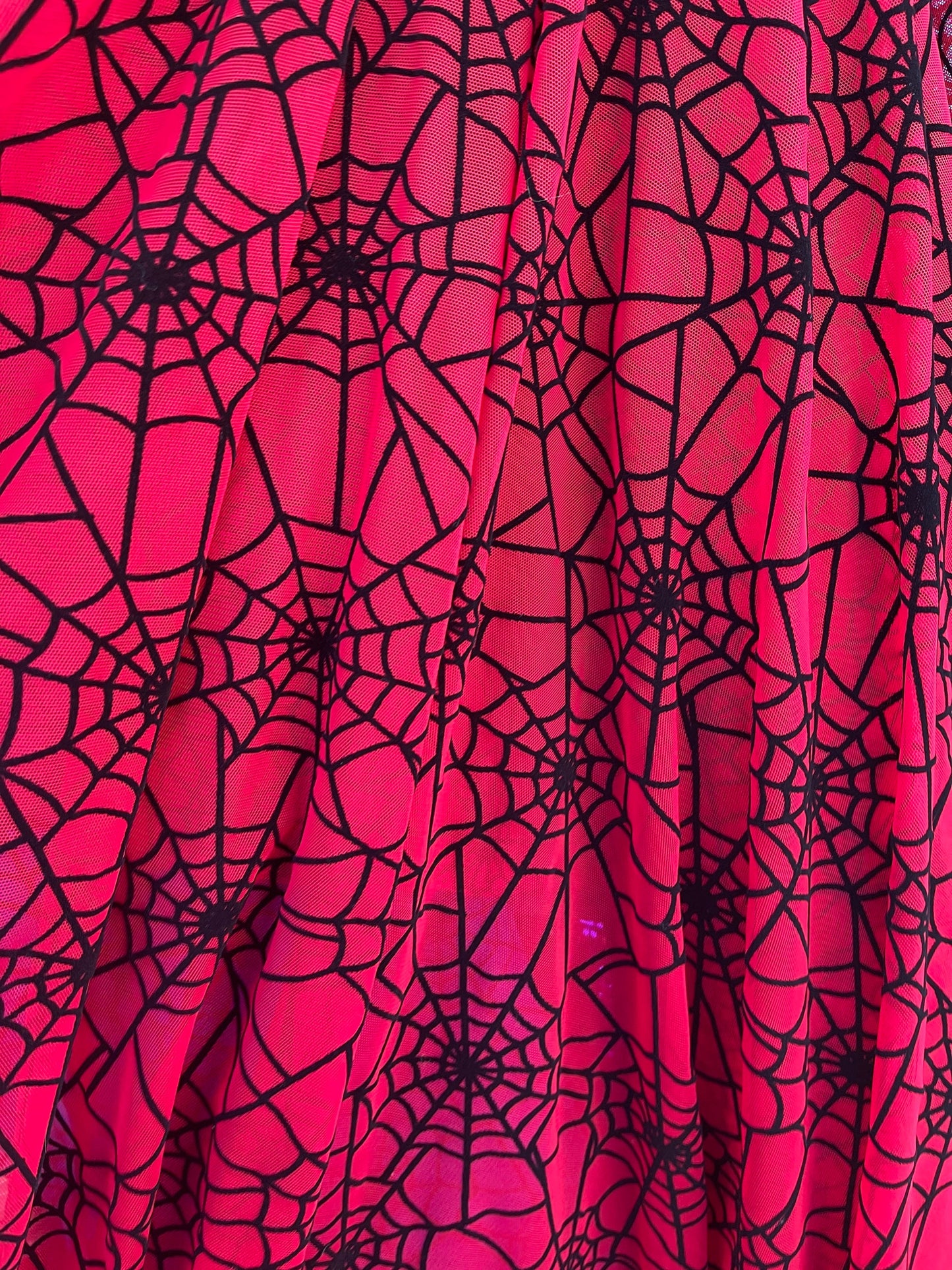 New Spider-Man design multicolors print on power mesh with flocking great quality of nylon mesh 4-way stretch 58/60” Sold by the YD.
