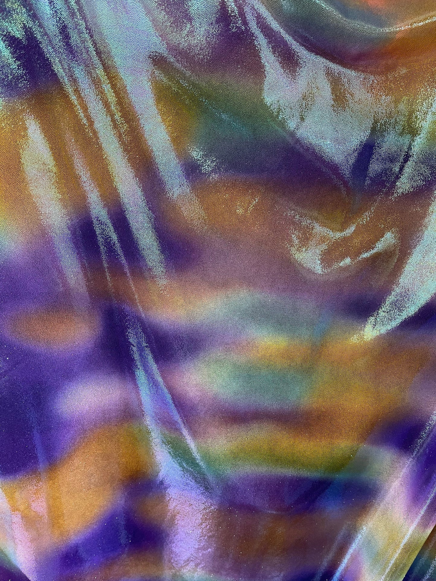 New Avatar iridescent metallic nylon spandex multicolor 4-way stretch 58/60” Sold by the YD. Ships Worldwide from Los Angeles cali