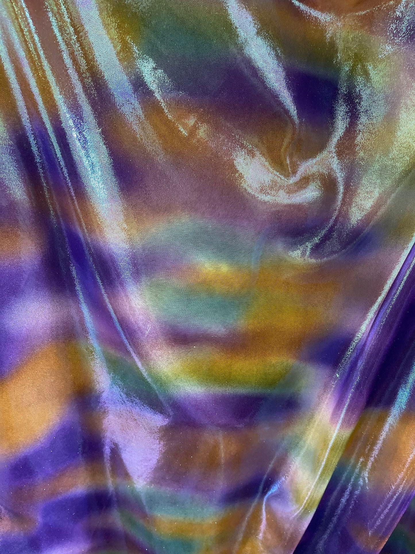 New Avatar iridescent metallic nylon spandex multicolor 4-way stretch 58/60” Sold by the YD. Ships Worldwide from Los Angeles cali