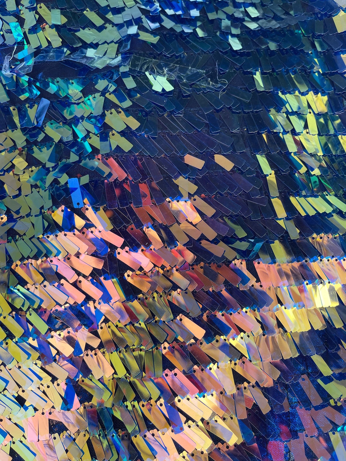 New piano iridescent sequins design embroidered on stretch mesh 2-way 55/57” Sold by the YD. Ships Worldwide from Los Angeles California USA