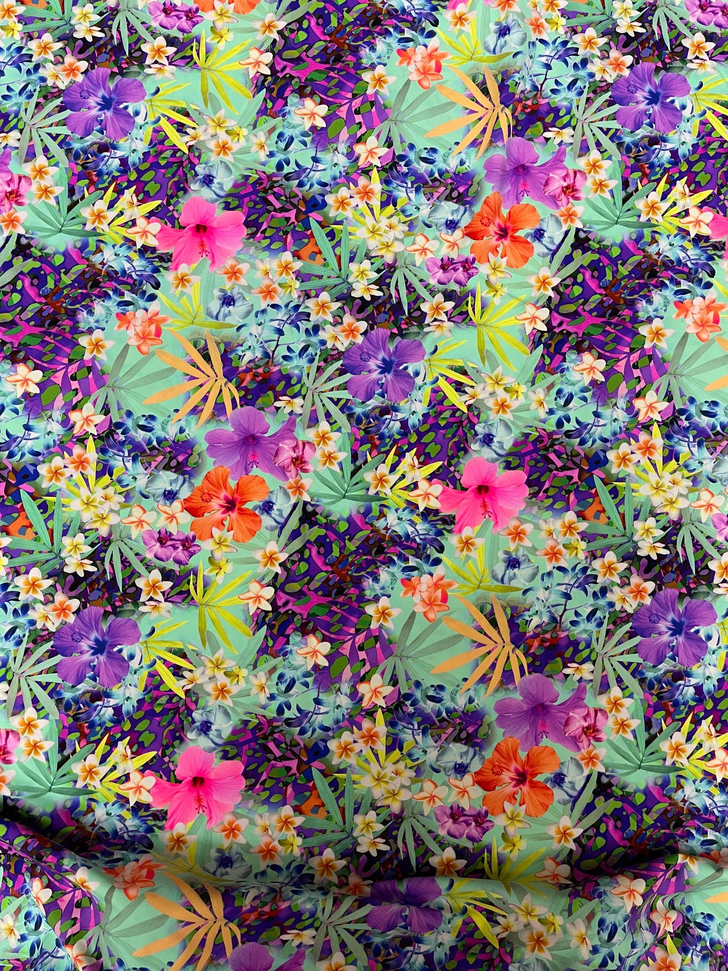 Modern Small Flower design print on best quality of nylon spandex 4-way stretch 58/60” Sold by the YD. Ships Worldwide from Los Angeles cali