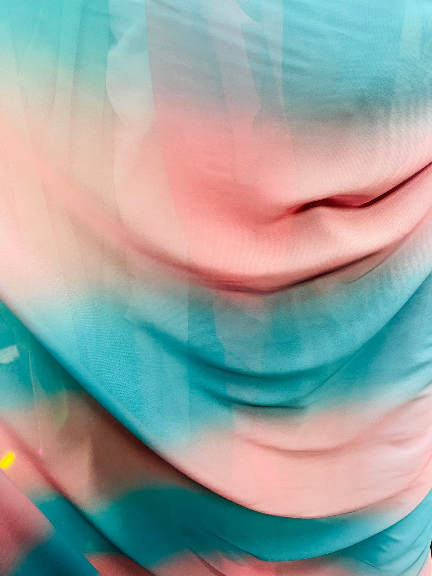 Cotton Candy 2tone high quality ombré chiffon non stretch 58/60” Sold by the YD. Ships Worldwide from Los Angeles California USA.