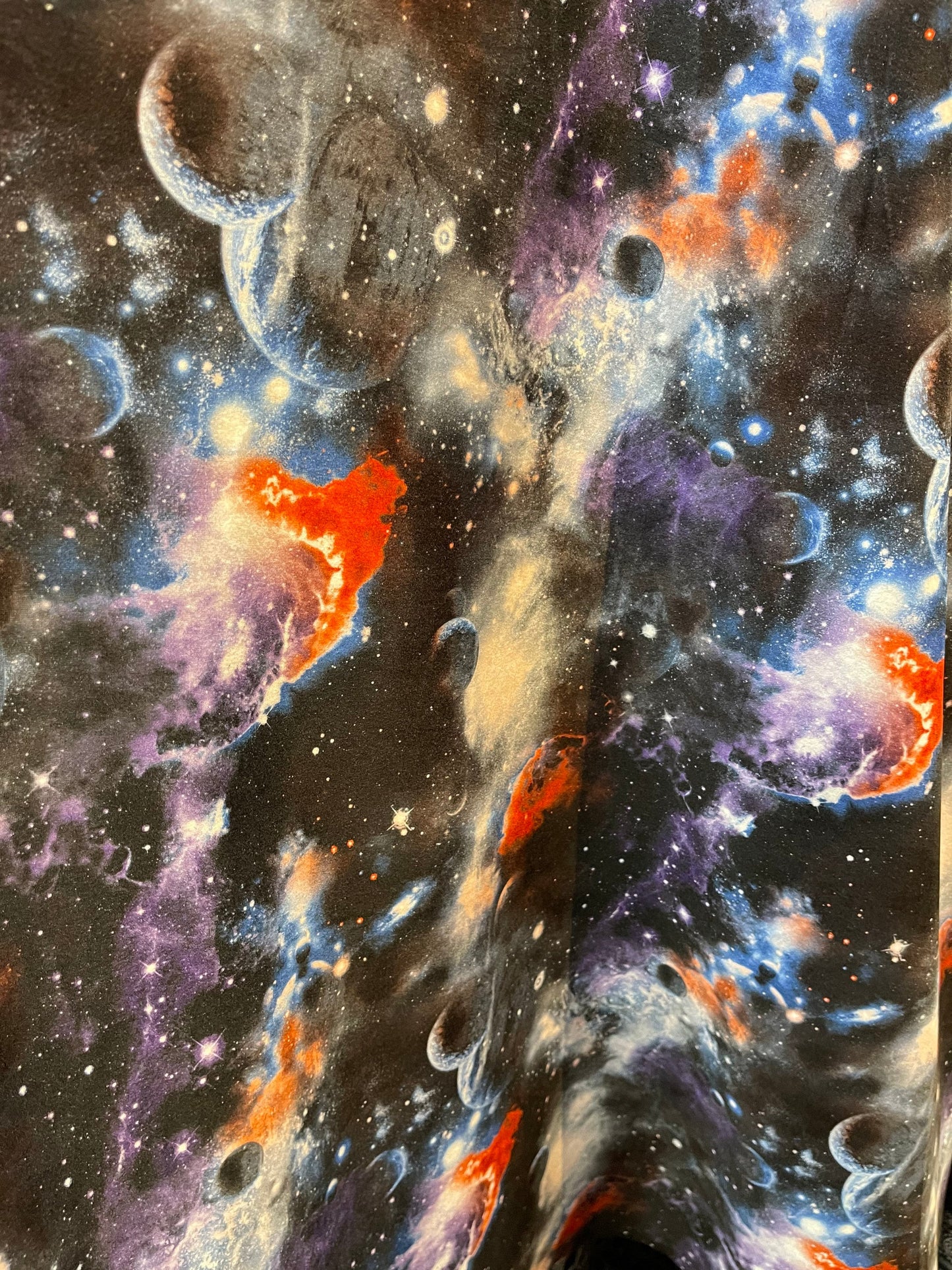 New Galaxy design print on great quality of poly spandex 2-way stretch 58/60” Sold by the YD. Ships Worldwide from Los Angeles California US