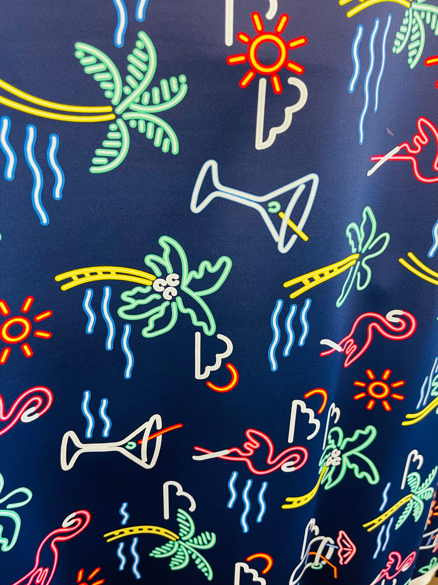 New Tropical palms design print on great quality of nylon spandex 4-way stretch 58/60” Sold by the YD. Ships Worldwide from Los Angeles.