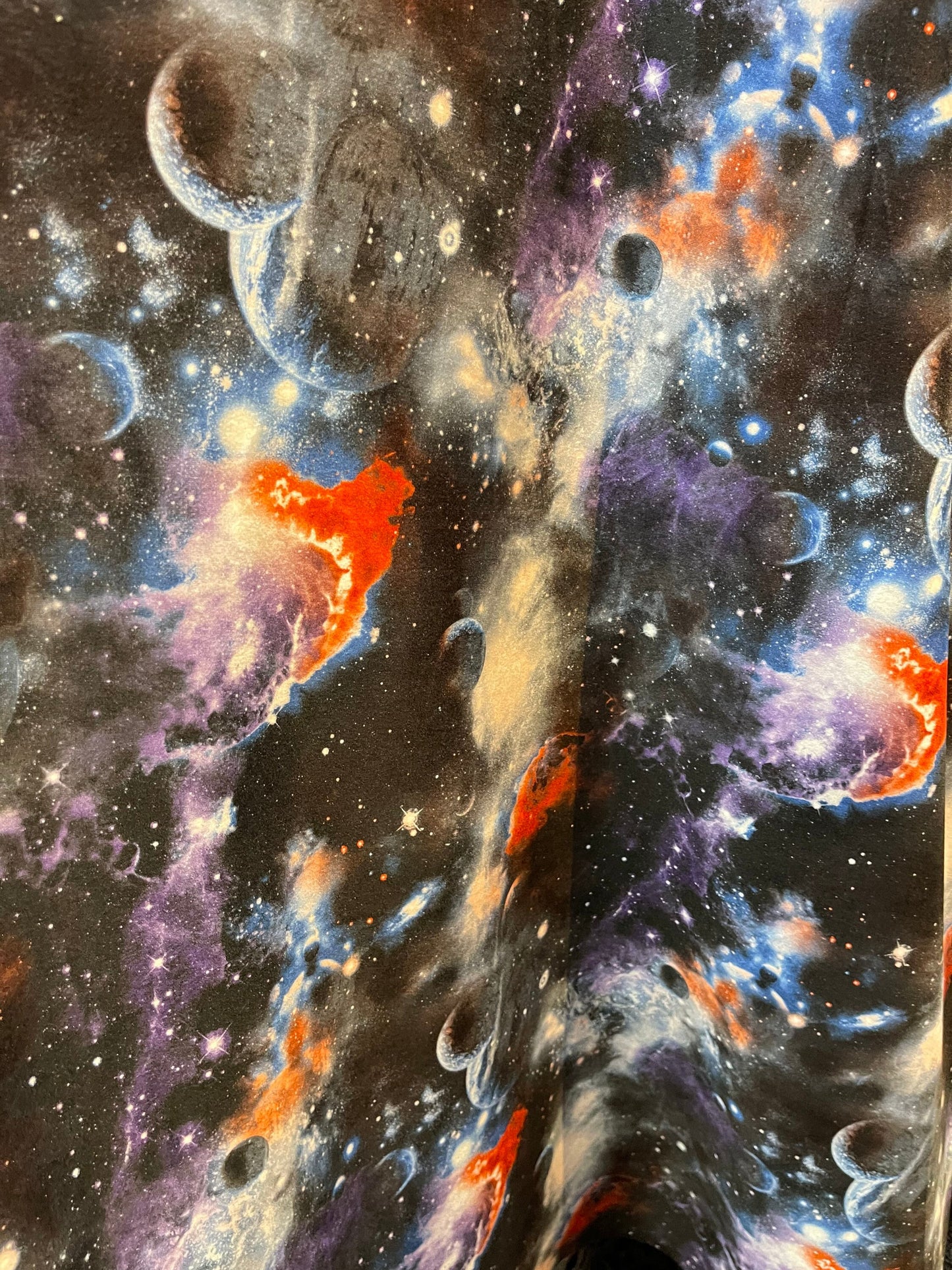 New Galaxy design print on great quality of poly spandex 2-way stretch 58/60” Sold by the YD. Ships Worldwide from Los Angeles California US