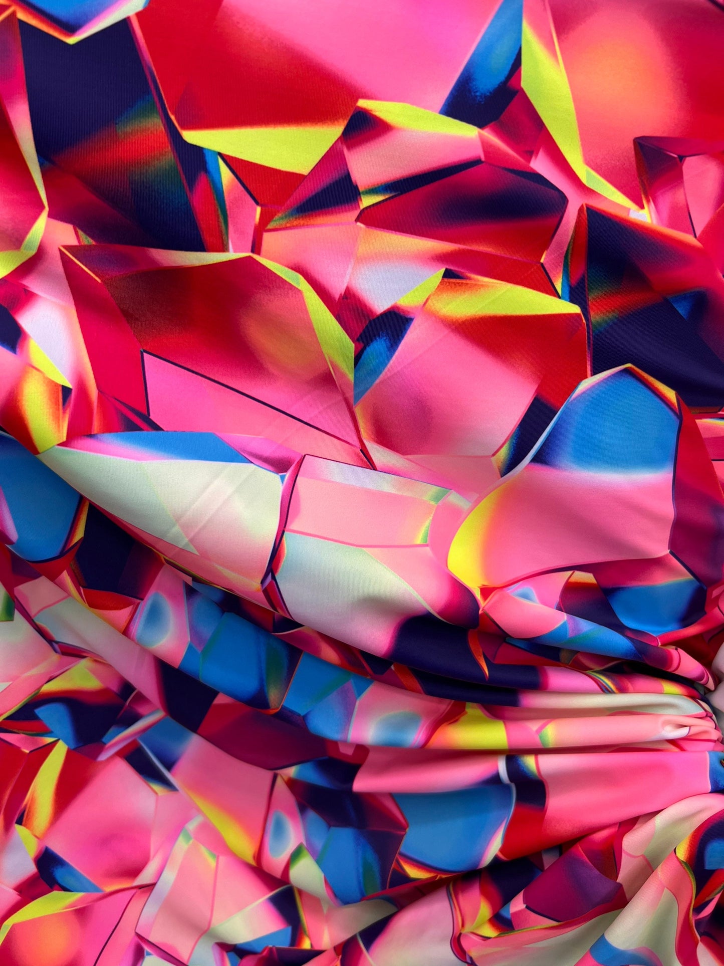New Modern 3D abstract design print on best quality of nylon spandex 4-way stretch 58/60” Sold by the YD. Ships worldwide from Los Angeles