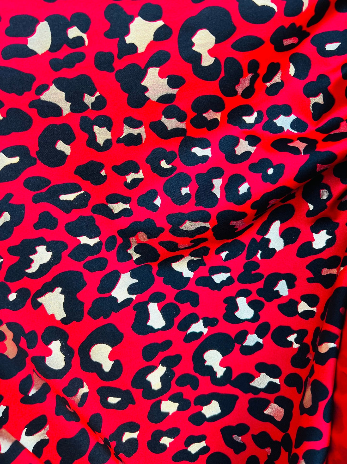 Leopard design exotic animal print on best quality of nylon spandex 4-way stretch 58/60” Sold by the YD. Ships Worldwide from Los Angeles CA