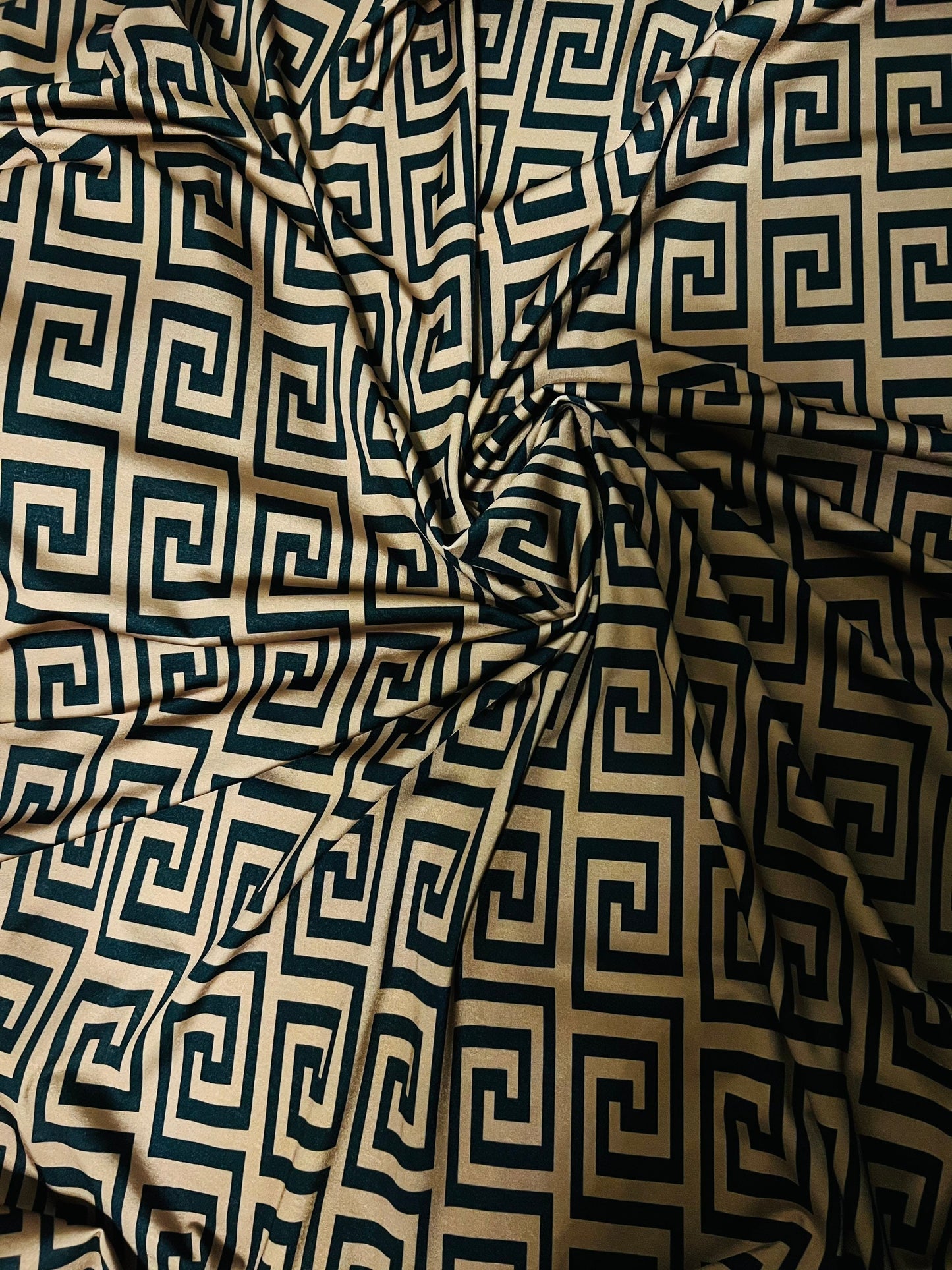 New modern fashion brand design print on nylon spandex 4-way stretch 58/60” Sold by the YD. Ships worldwide from Los Angeles California USA.