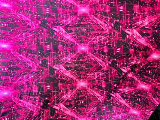 3D Abstract design print on great quality of nylon spandex 4-way stretch 58/60” Sold by the Yd. Ships Worldwide from Los Ángeles CA