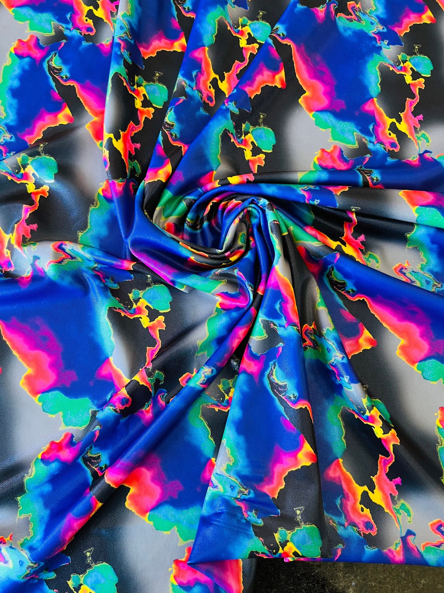 New Magma abstract design luxury nylon spandex 4-way stretch 58/60” Sold by the YD.
