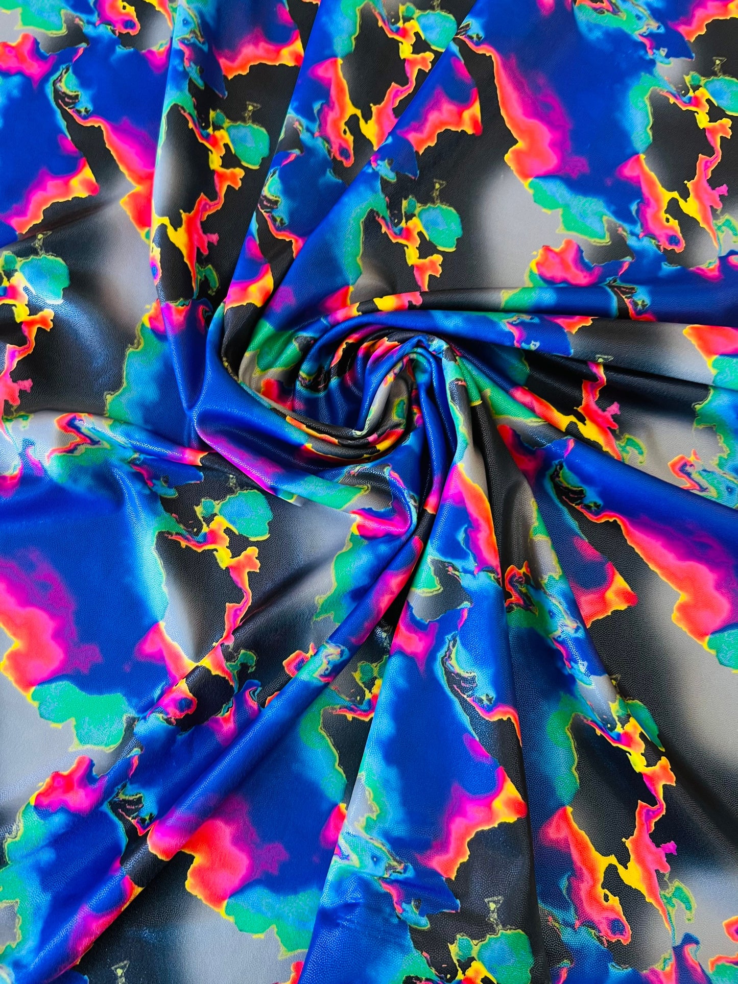 New Magma abstract design luxury nylon spandex 4-way stretch 58/60” Sold by the YD.