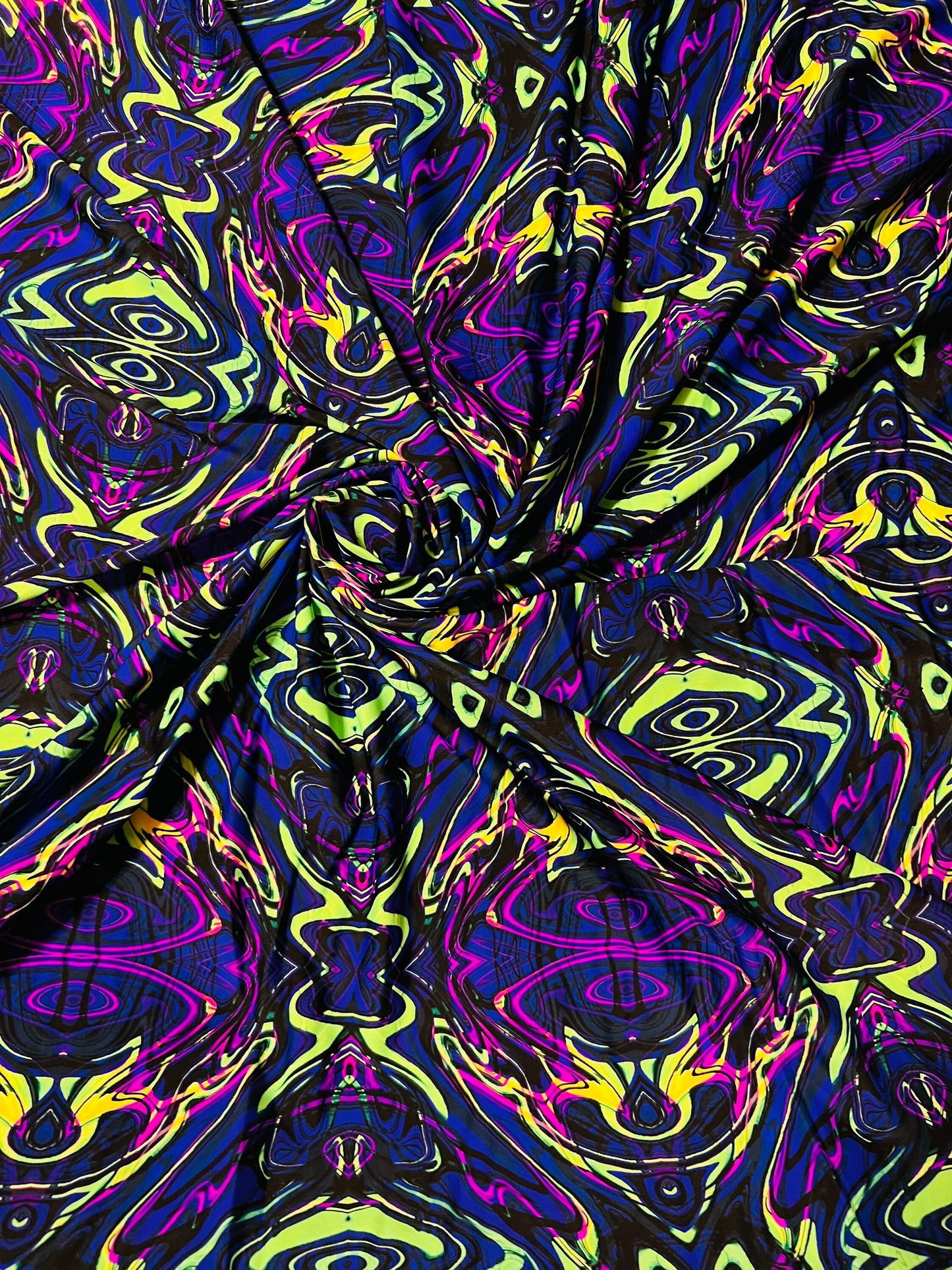 Modern abstract design purple/Multicolor print on best quality of nylon spandex;-way stretch 58/60”