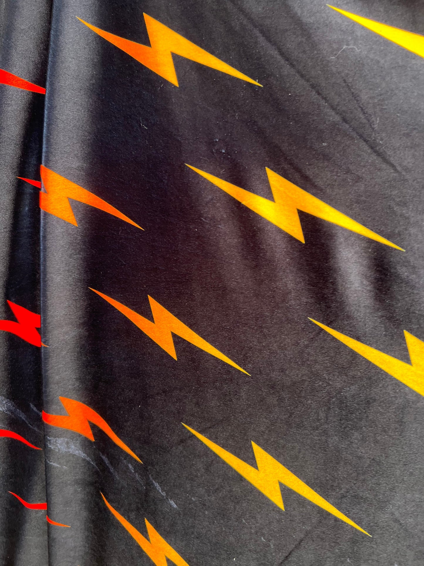 Flash design black/red/pink print on great quality of stretch velvet 4-way stretch 58/60” Sold by the YD. Ships Worldwide from Los Angeles