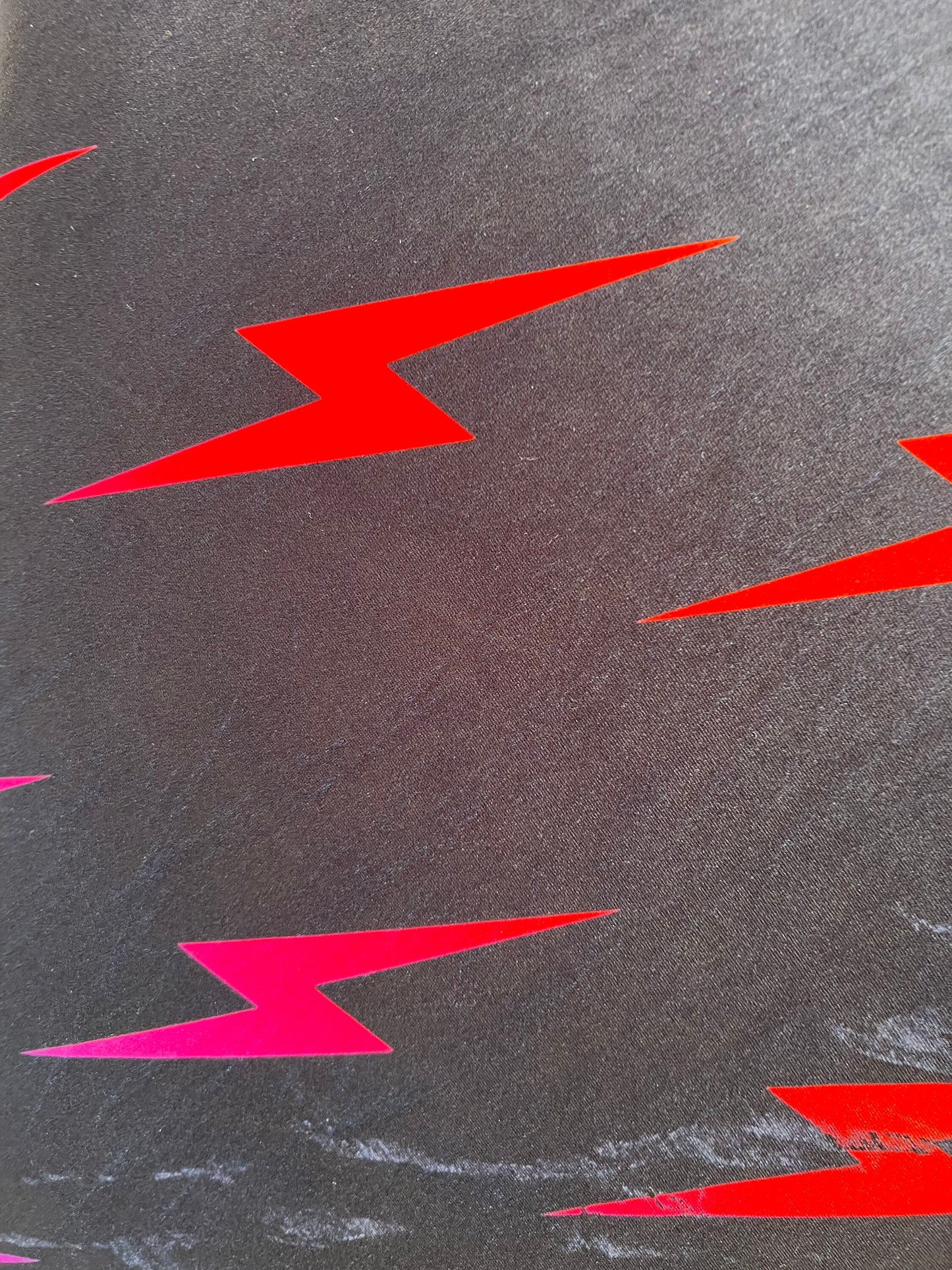 Flash design black/red/pink print on great quality of stretch velvet 4-way stretch 58/60” Sold by the YD. Ships Worldwide from Los Angeles