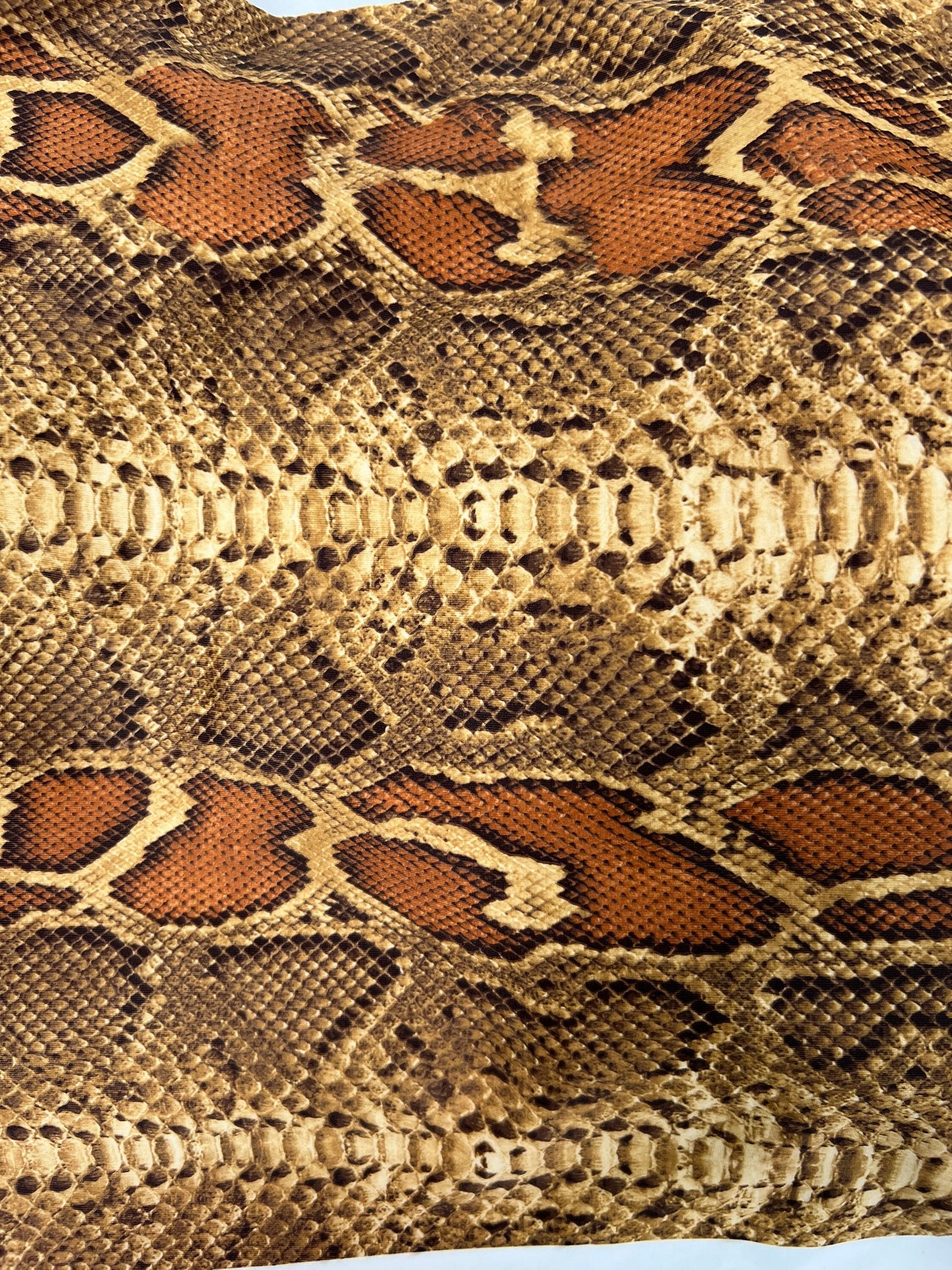 Cobra-Snake design exotic animal print on great quality of nylon spandex 4-way stretch 58/60” Sold by the YD. Ships Worldwide from L.A