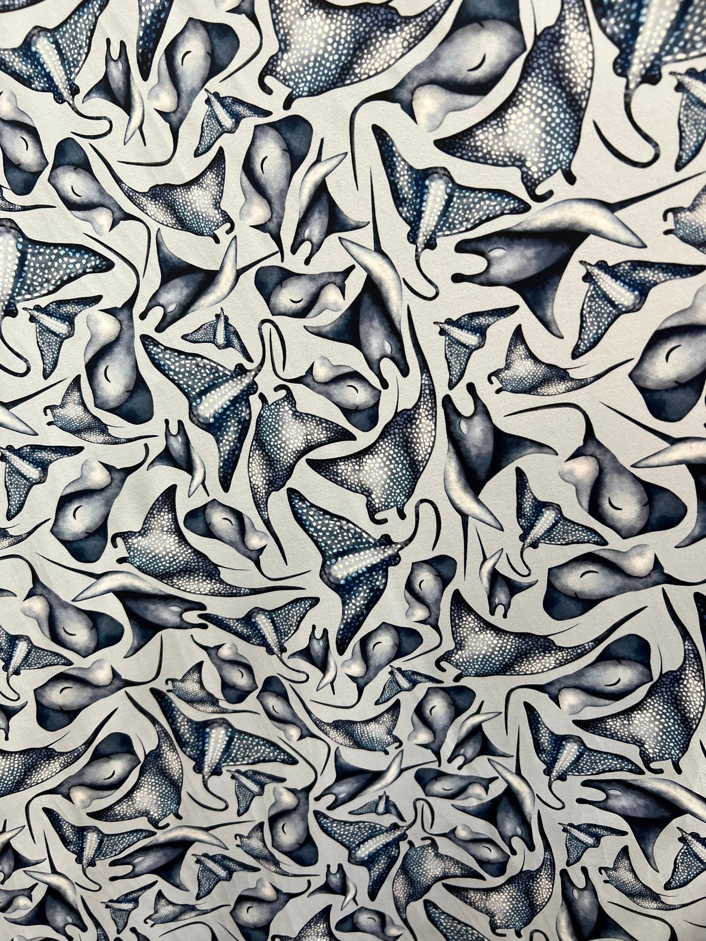 Aquatic design print on great quality of nylon spandex 4-way stretch 58/60” Sold by the YD. Ships Worldwide from Los Angeles California USA