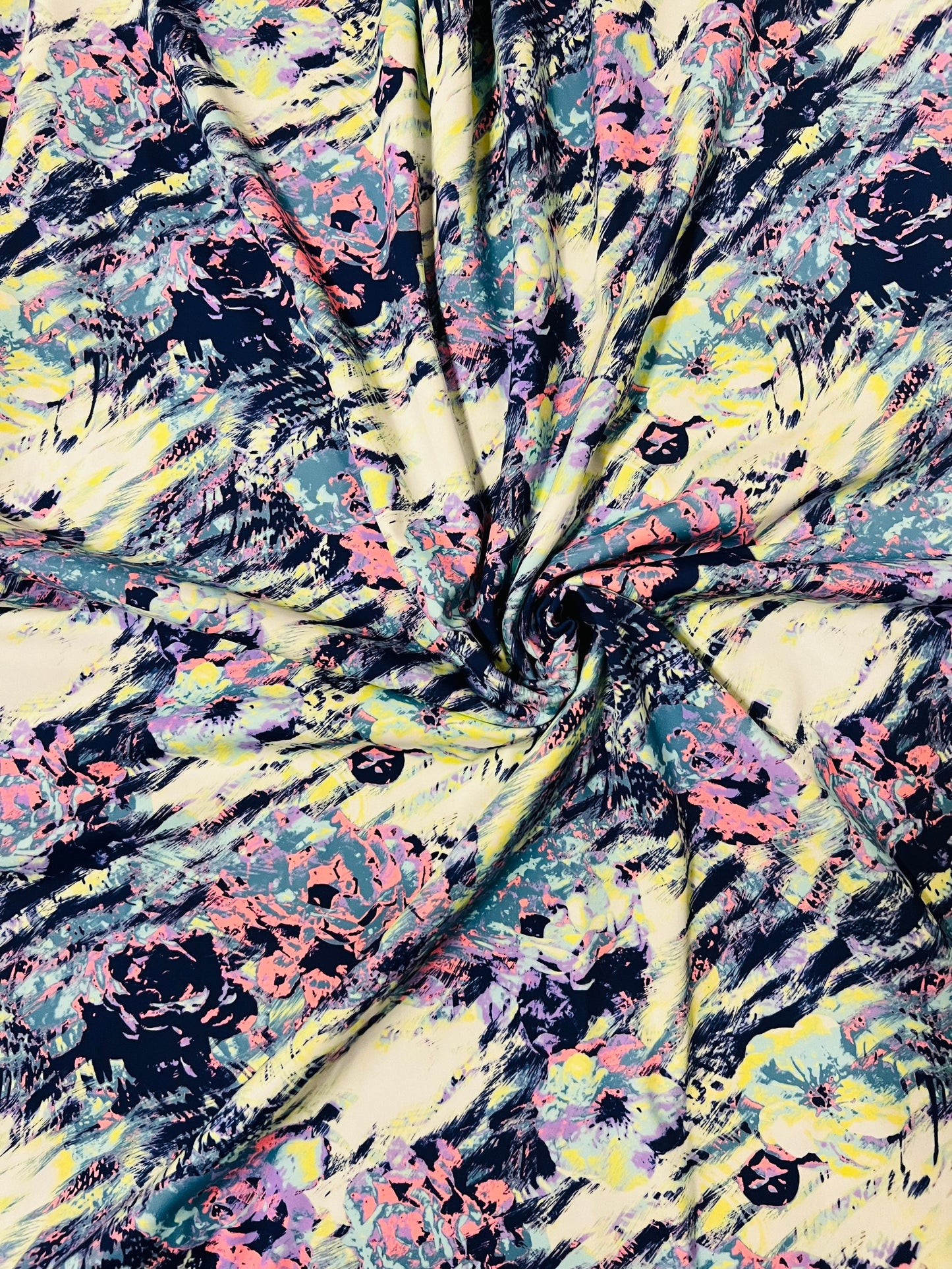 New Rose abstract design print on best quality of nylon spandex 4-way stretch 58/60” Sold by the YD. Ships Worldwide from Los Angeles CA
