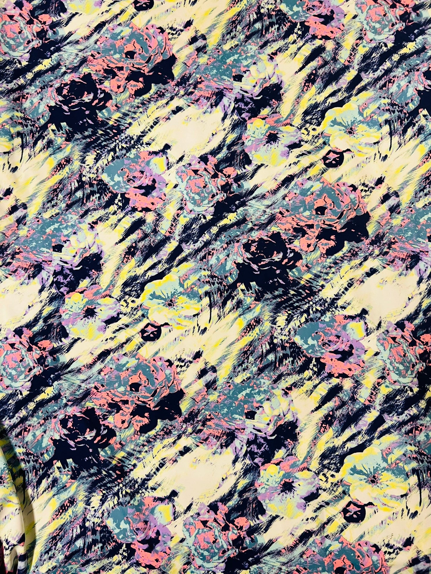 New Rose abstract design print on best quality of nylon spandex 4-way stretch 58/60” Sold by the YD. Ships Worldwide from Los Angeles CA