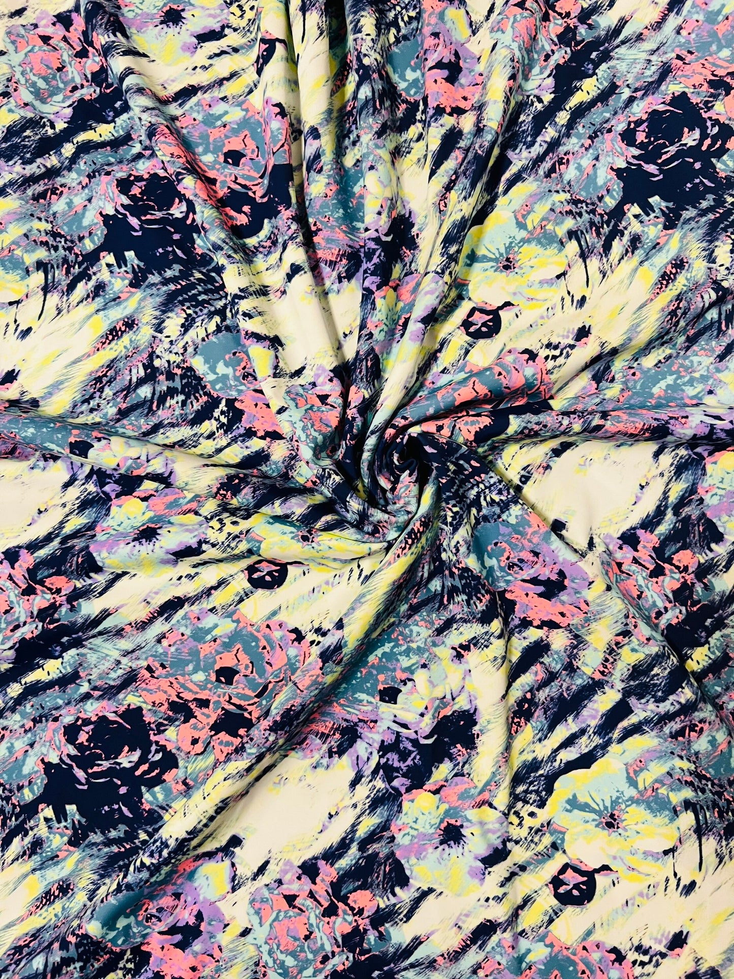 New Rose abstract design print on best quality of nylon spandex 4-way stretch 58/60” Sold by the YD. Ships Worldwide from Los Angeles CA
