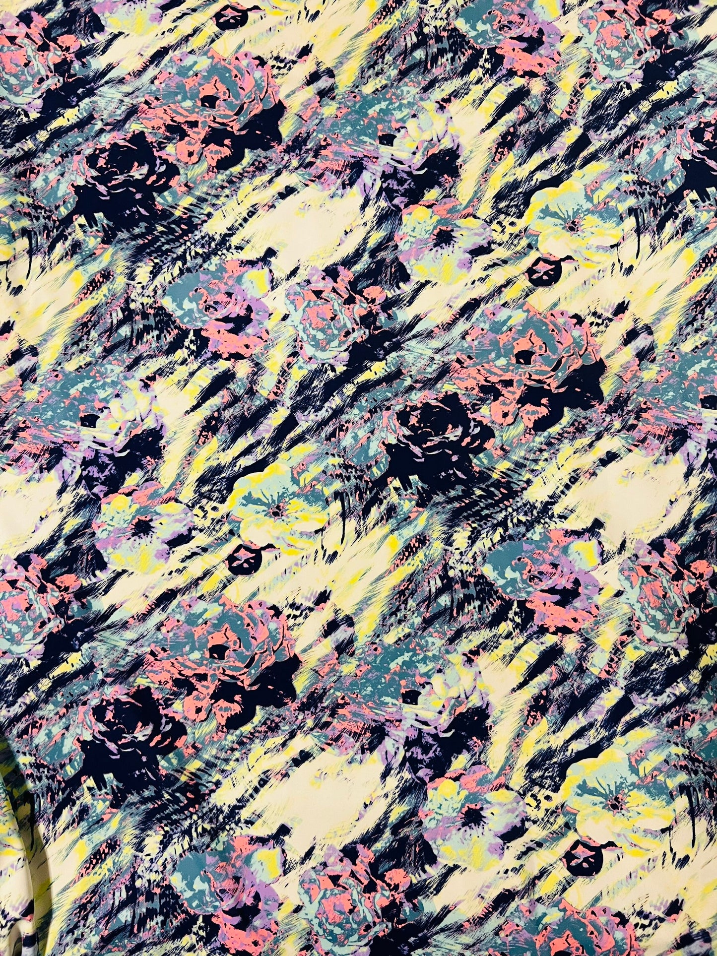 New Rose abstract design print on best quality of nylon spandex 4-way stretch 58/60” Sold by the YD. Ships Worldwide from Los Angeles CA