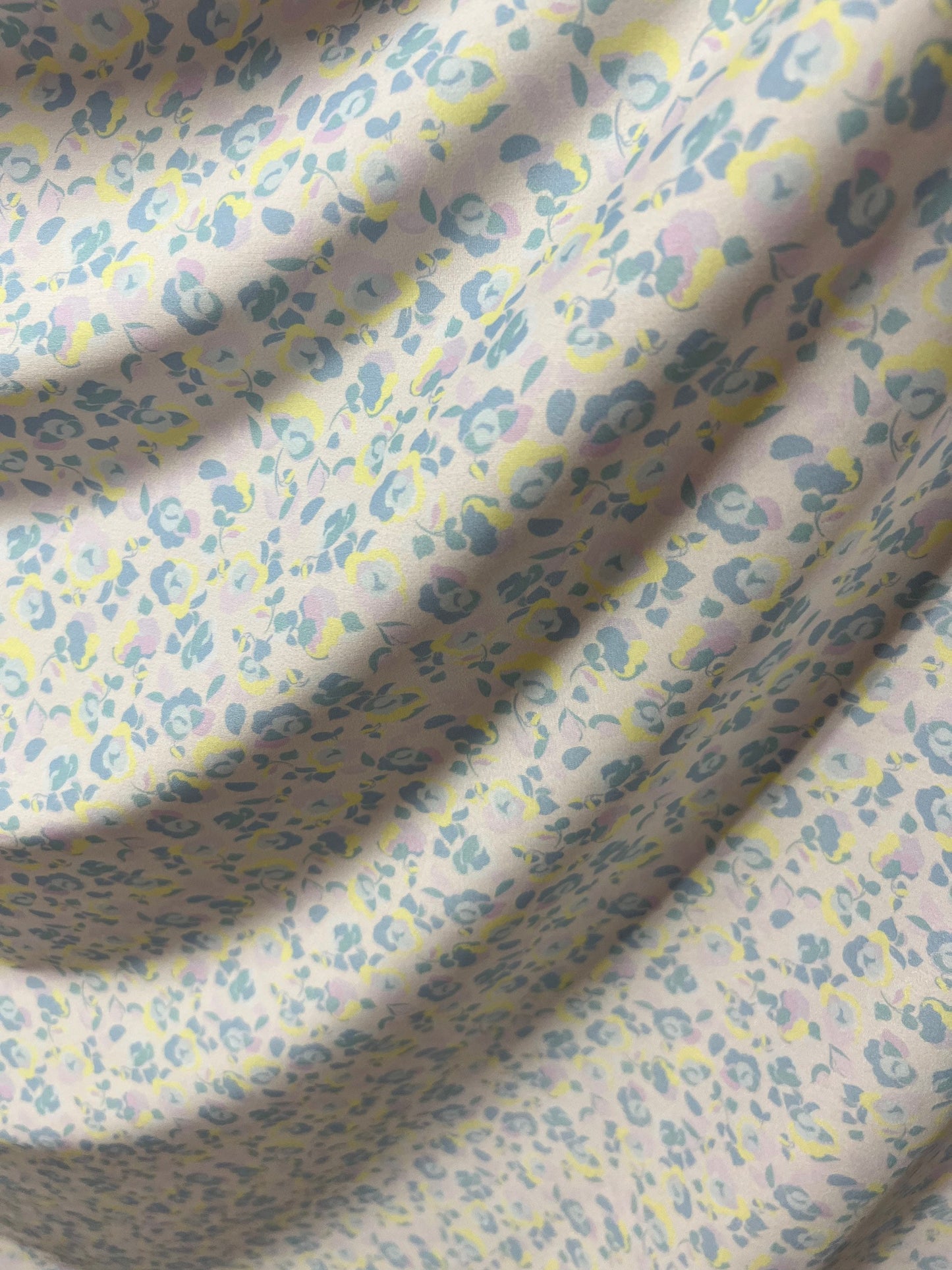 New small Romantic flowers design pastel multicolor print on best quality of Nylon spandex 4-way stretch 58/60” Sold by the YD.
