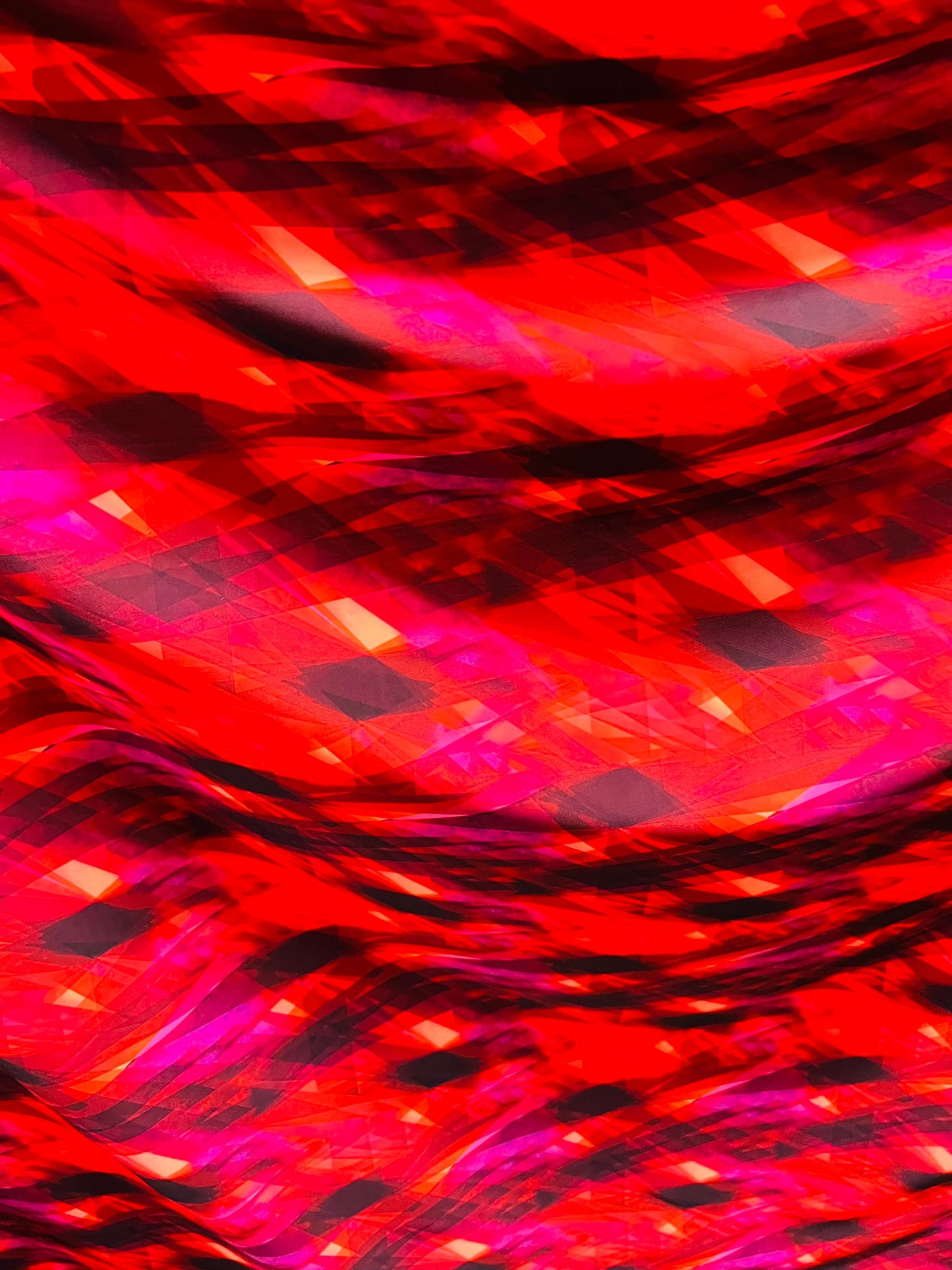 New 3D Abstract design multicolor print on great quality of nylon spandex 4-way stretch 58/60”