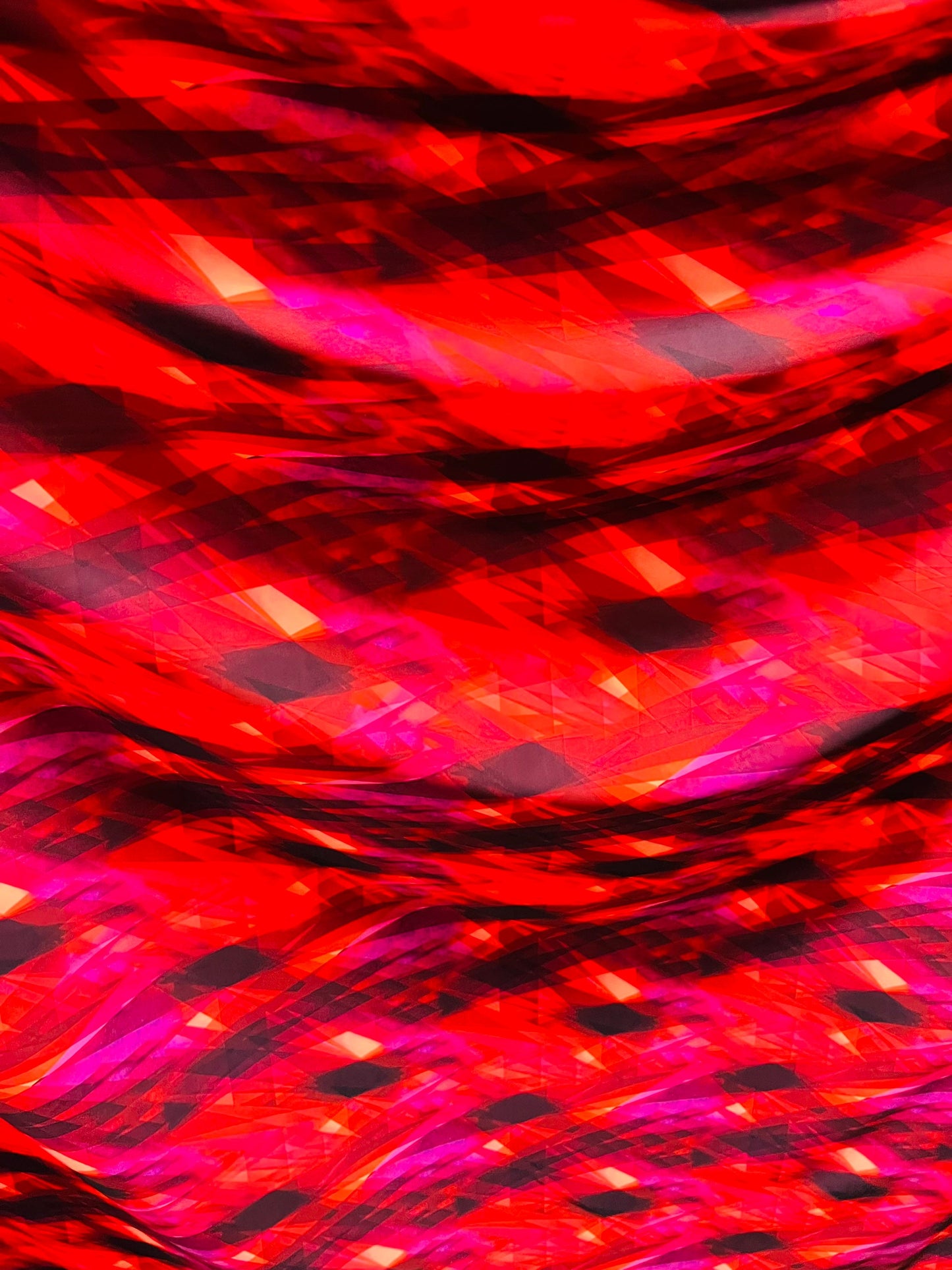 New 3D Abstract design multicolor print on great quality of nylon spandex 4-way stretch 58/60”