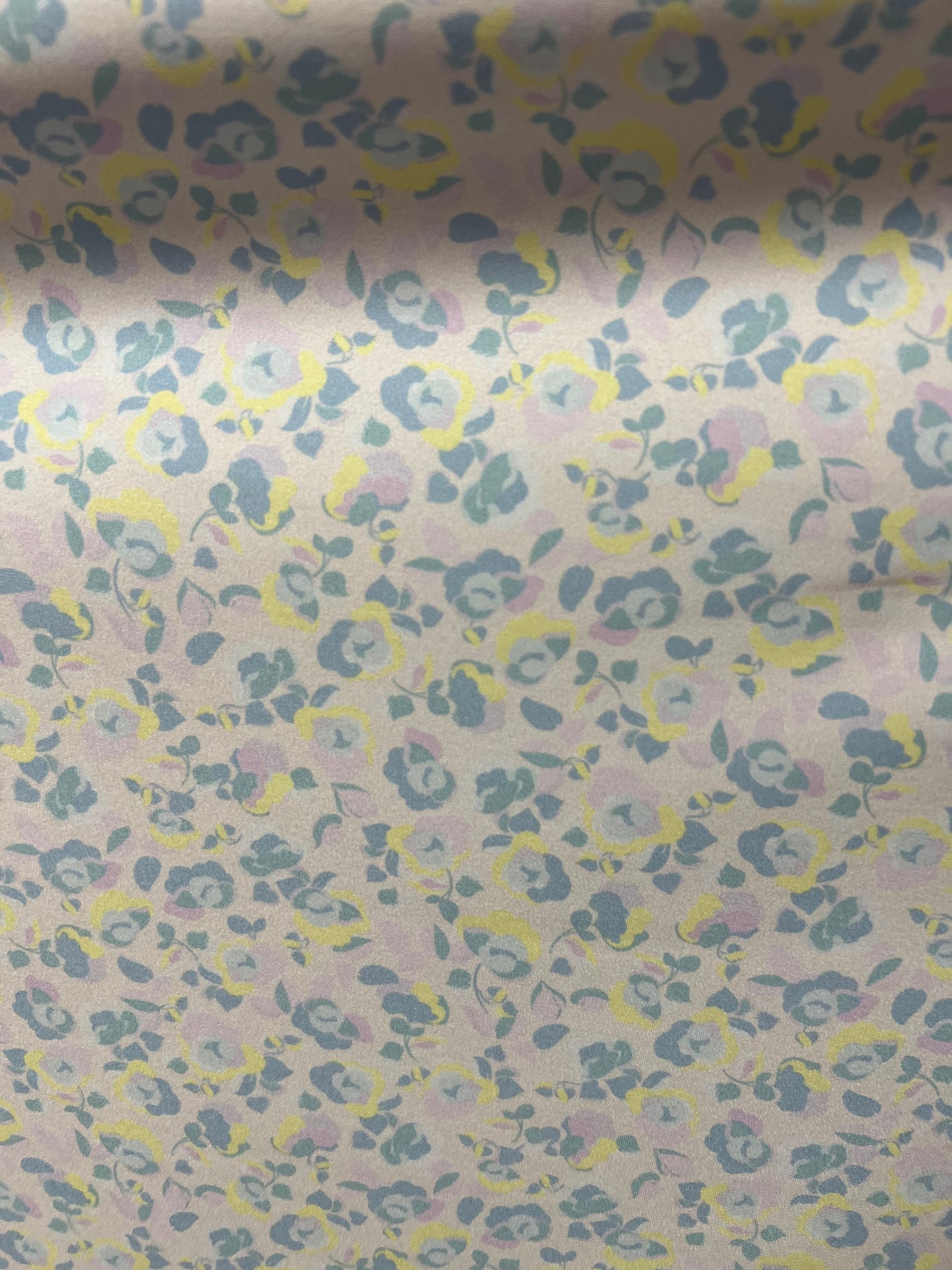 New small Romantic flowers design pastel multicolor print on best quality of Nylon spandex 4-way stretch 58/60” Sold by the YD.