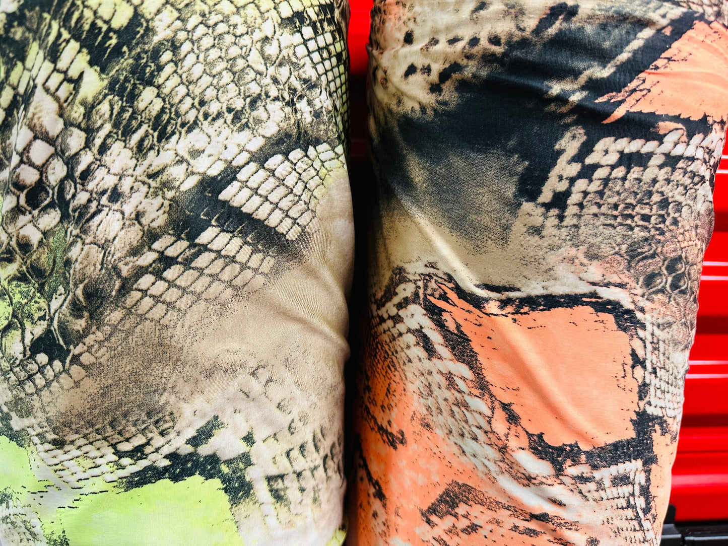 Exotic Cobra snake design print on great quality of poly spandex light weight 4-way stretch 58/60” Sold by the YD. Ships worldwide from L.A