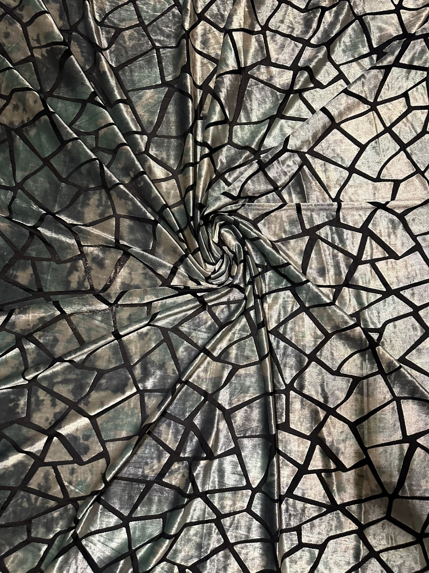 New Abstract animal print on Burnout stretch velvet 4-way stretch 58/60” Sold by the YD. Ships worldwide from Los Angeles California USA