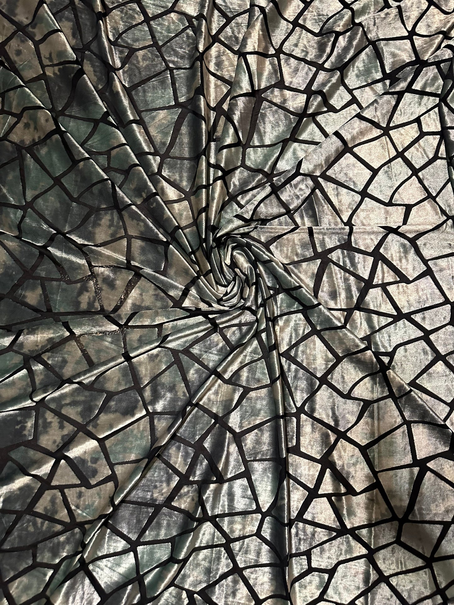 New Abstract animal print on Burnout stretch velvet 4-way stretch 58/60” Sold by the YD. Ships worldwide from Los Angeles California USA